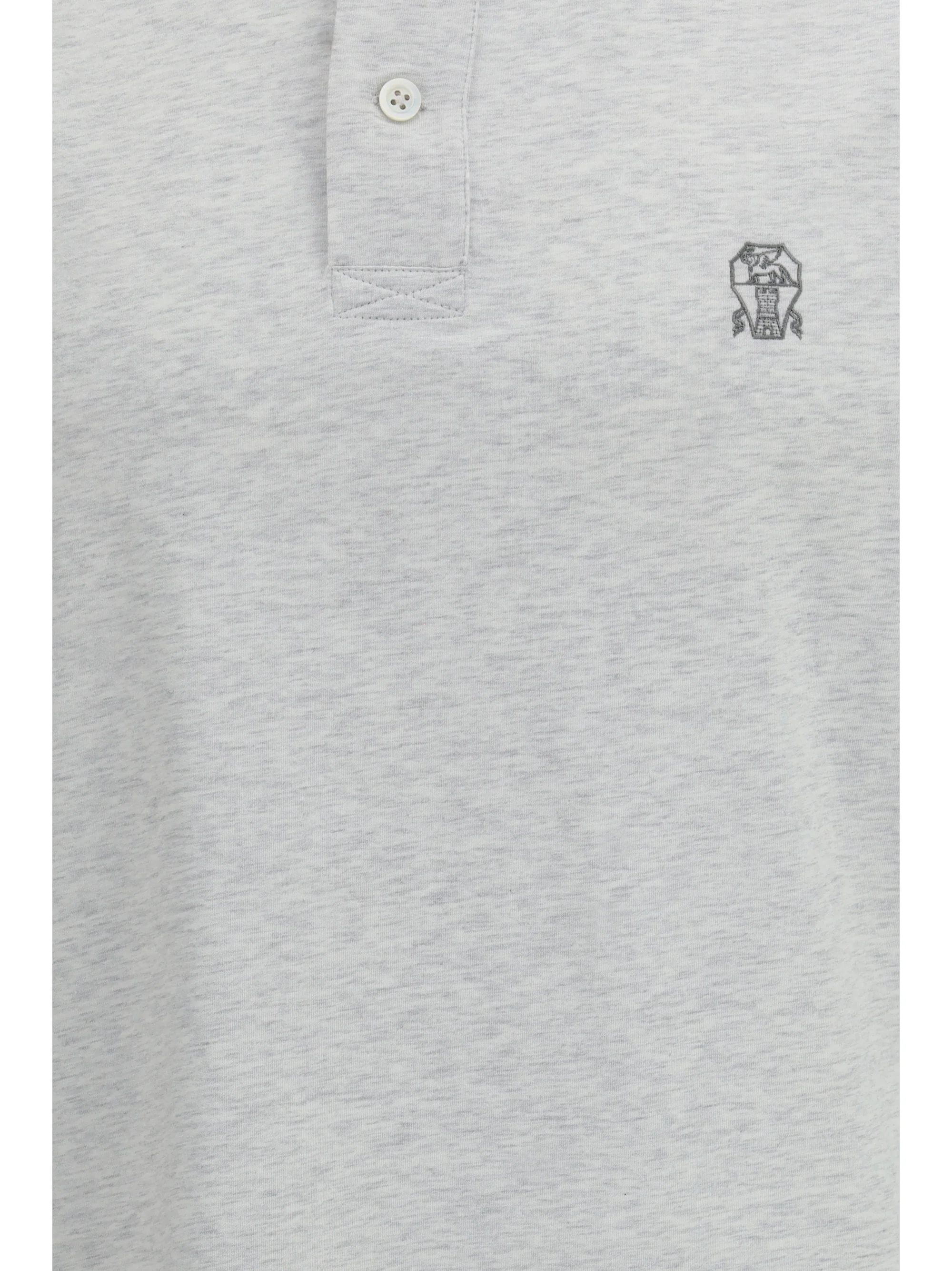 Brunello Cucinelli Men Polo In Cotton Jersey With Short Sleeves - Image 3