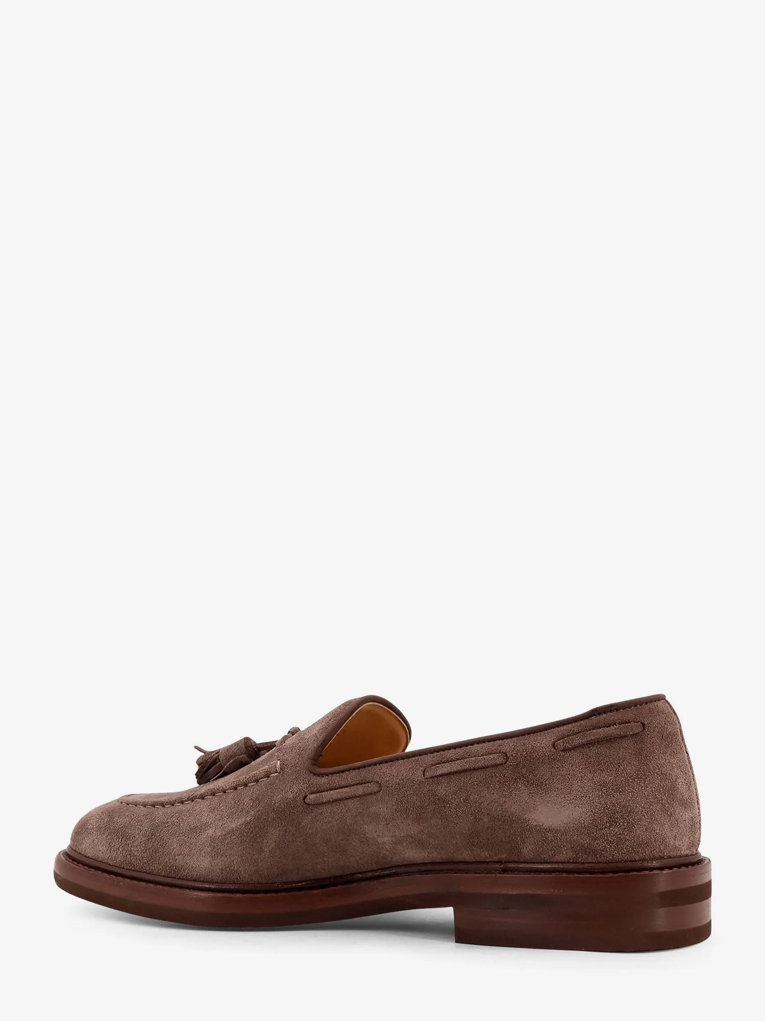 Brunello Cucinelli Men Suede Loafers - Image 3