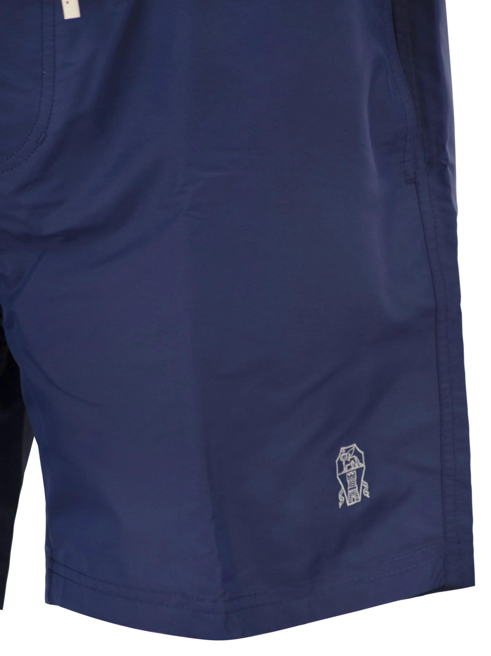 Brunello Cucinelli Men Swimming Costume With Elastic And Drawstring - Image 4