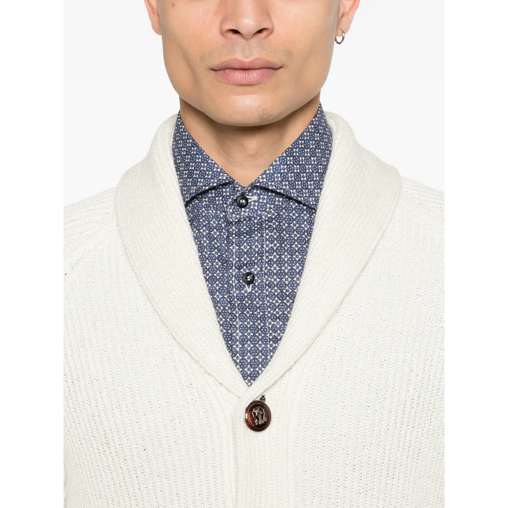 Brunello Cucinelli Neutrals Sweaters & Knitwear - Cardigans Men - Image 4