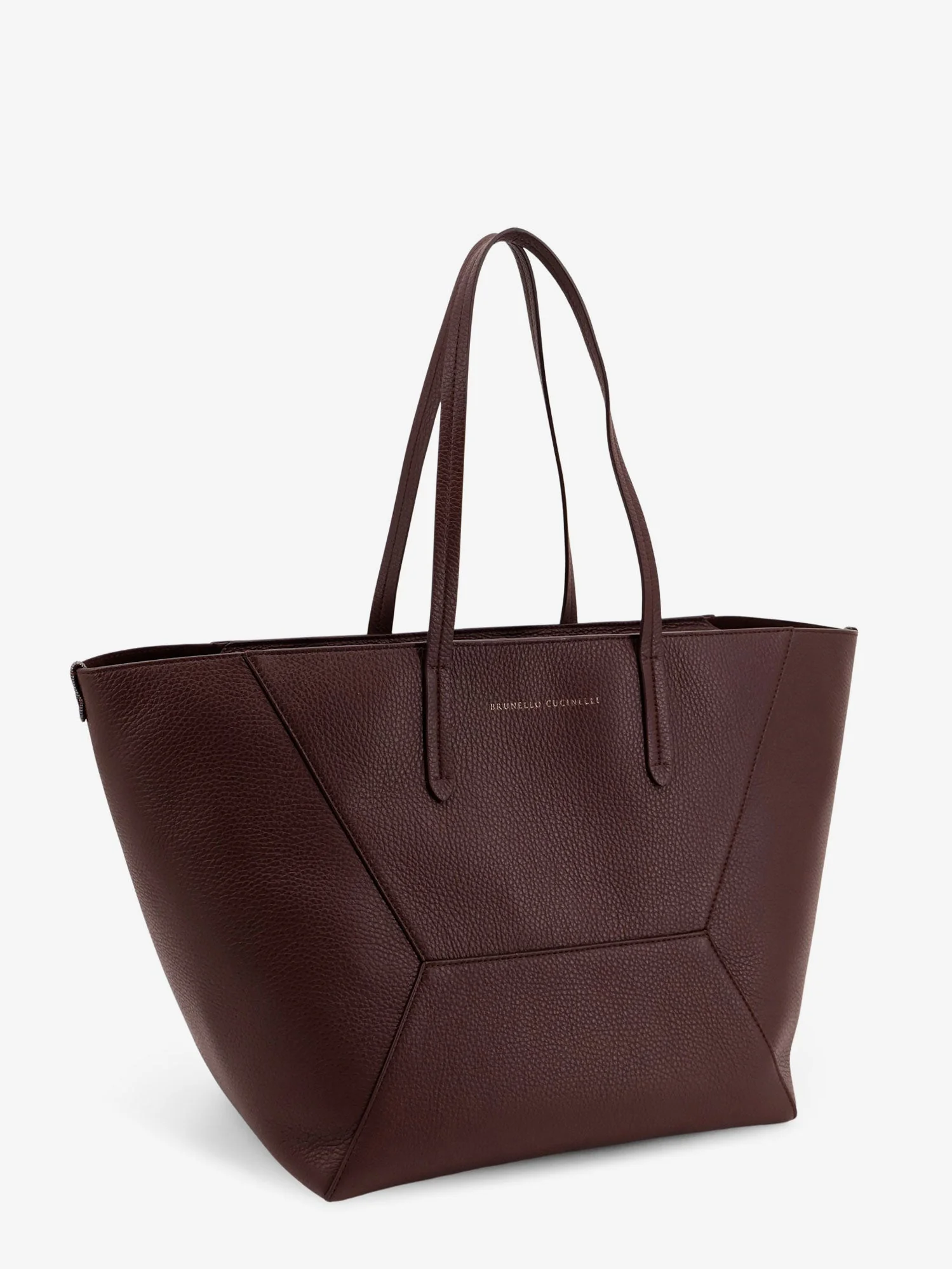 Brunello Cucinelli Women Bc Duo Hammered Leather Shoulder Bag - Image 3