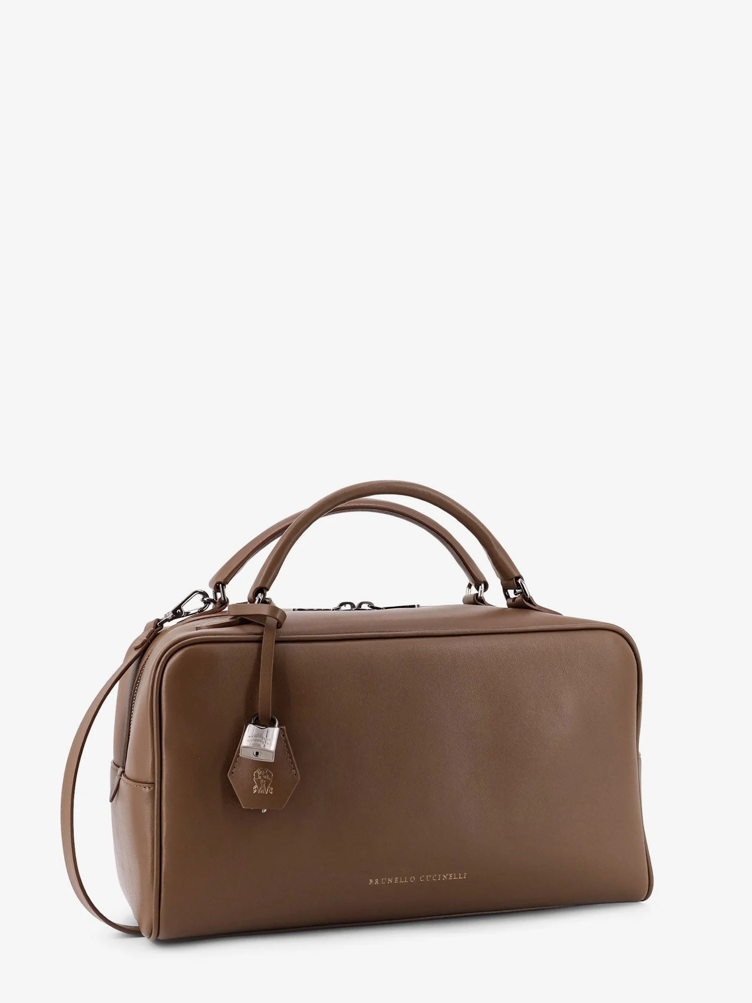 Brunello Cucinelli Women Boston Explorer Leather Crossbody Bag - Image 4