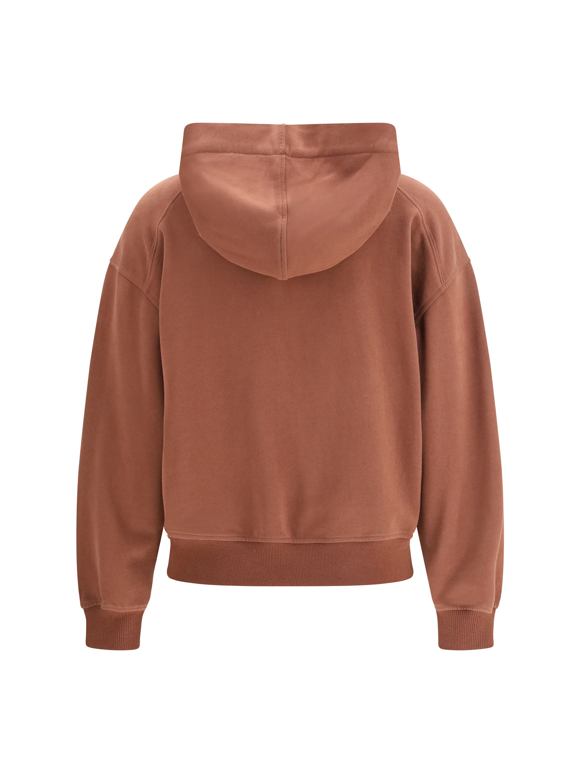 Brunello Cucinelli Women Hooded Smooth Cotton Sweatshirt With Shiny Zipper Pull - Image 2