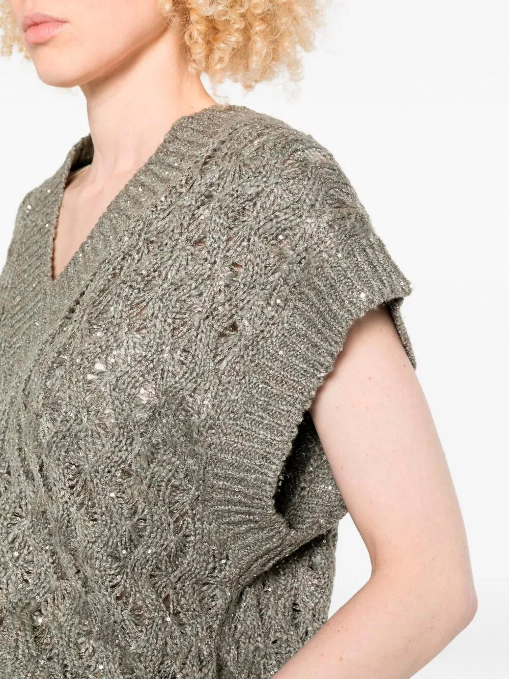 Brunello Cucinelli Women Knitted Vest - Image 5