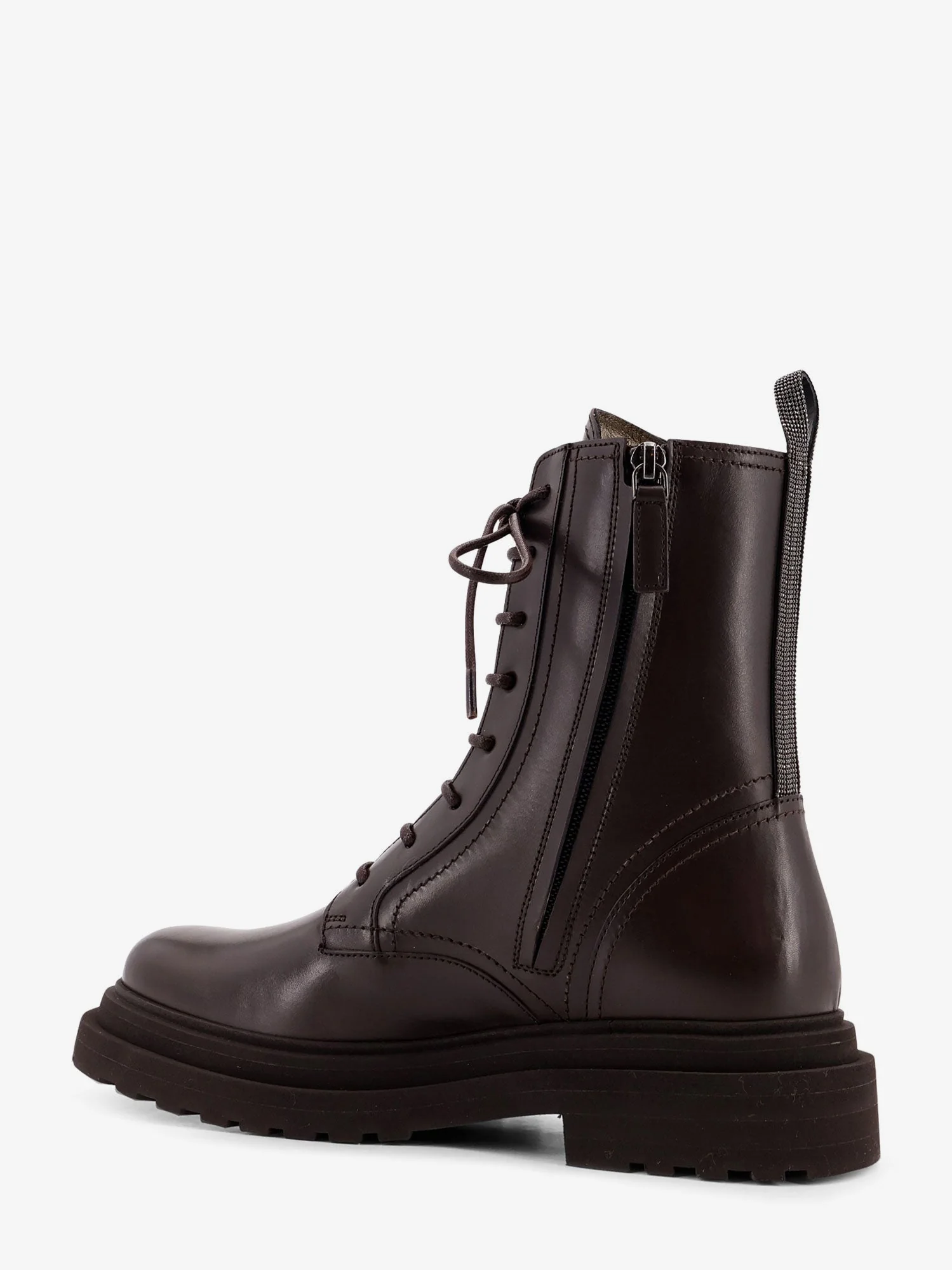 Brunello Cucinelli Women Leather Ankle Boots - Image 3