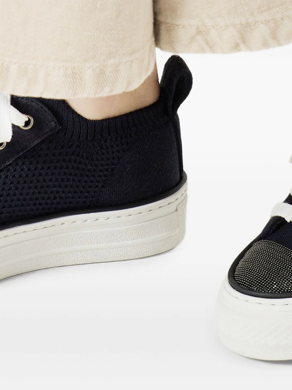 Brunello Cucinelli Women Leather Sneakers - Image 4