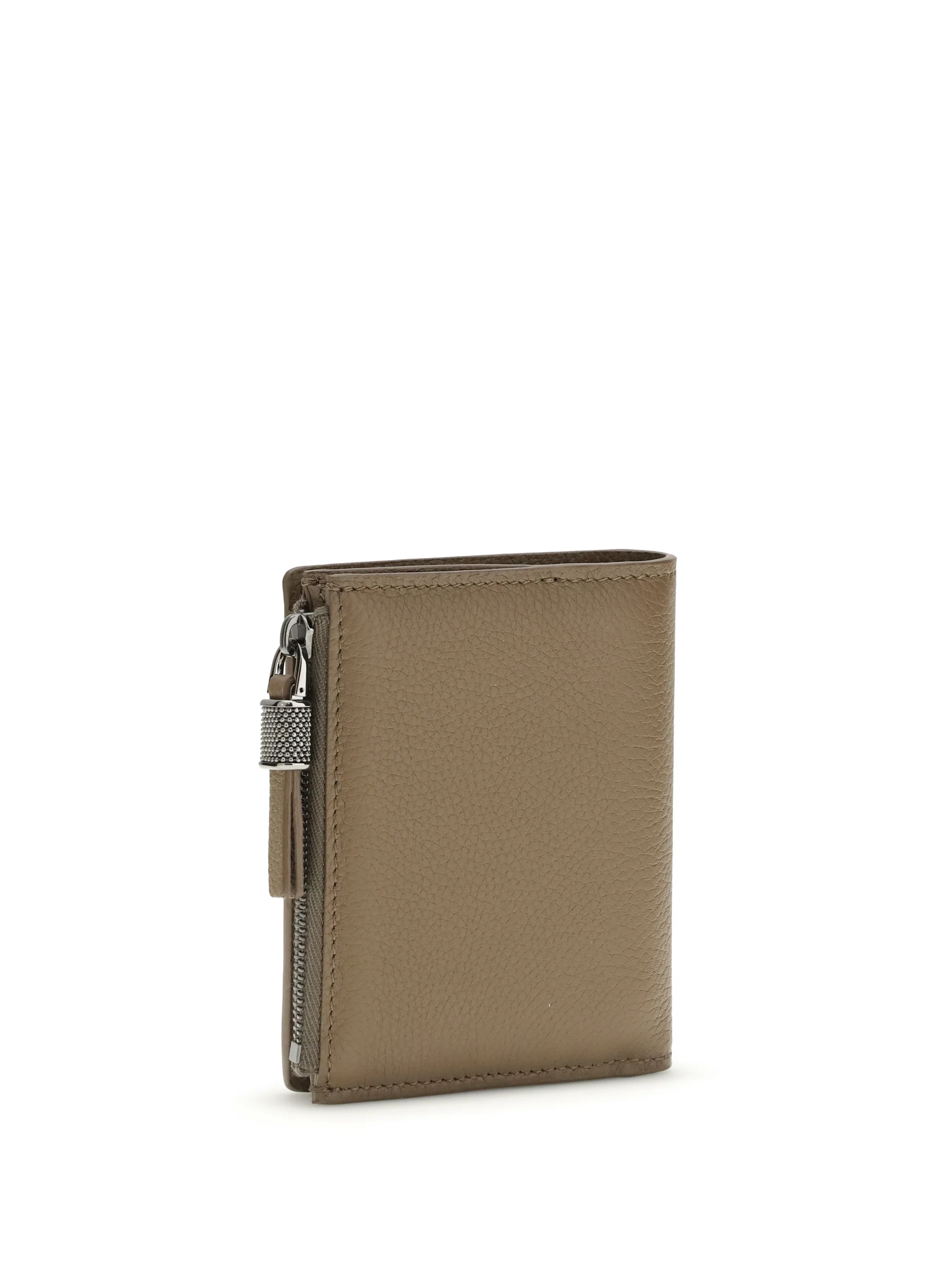 Brunello Cucinelli Women Leather Wallet With Grain And Shiny Zipper Pull - Image 2