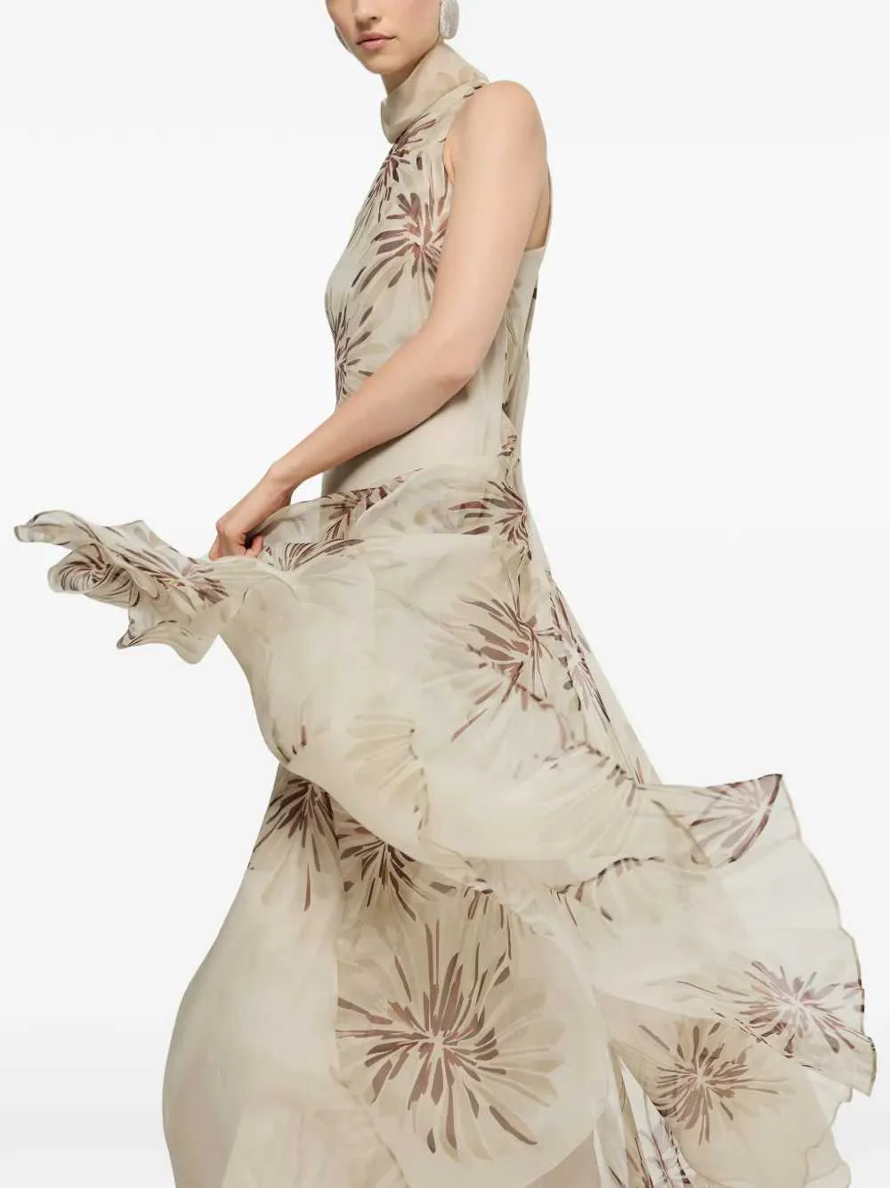 Brunello Cucinelli Women Long Printed Dress - Image 4