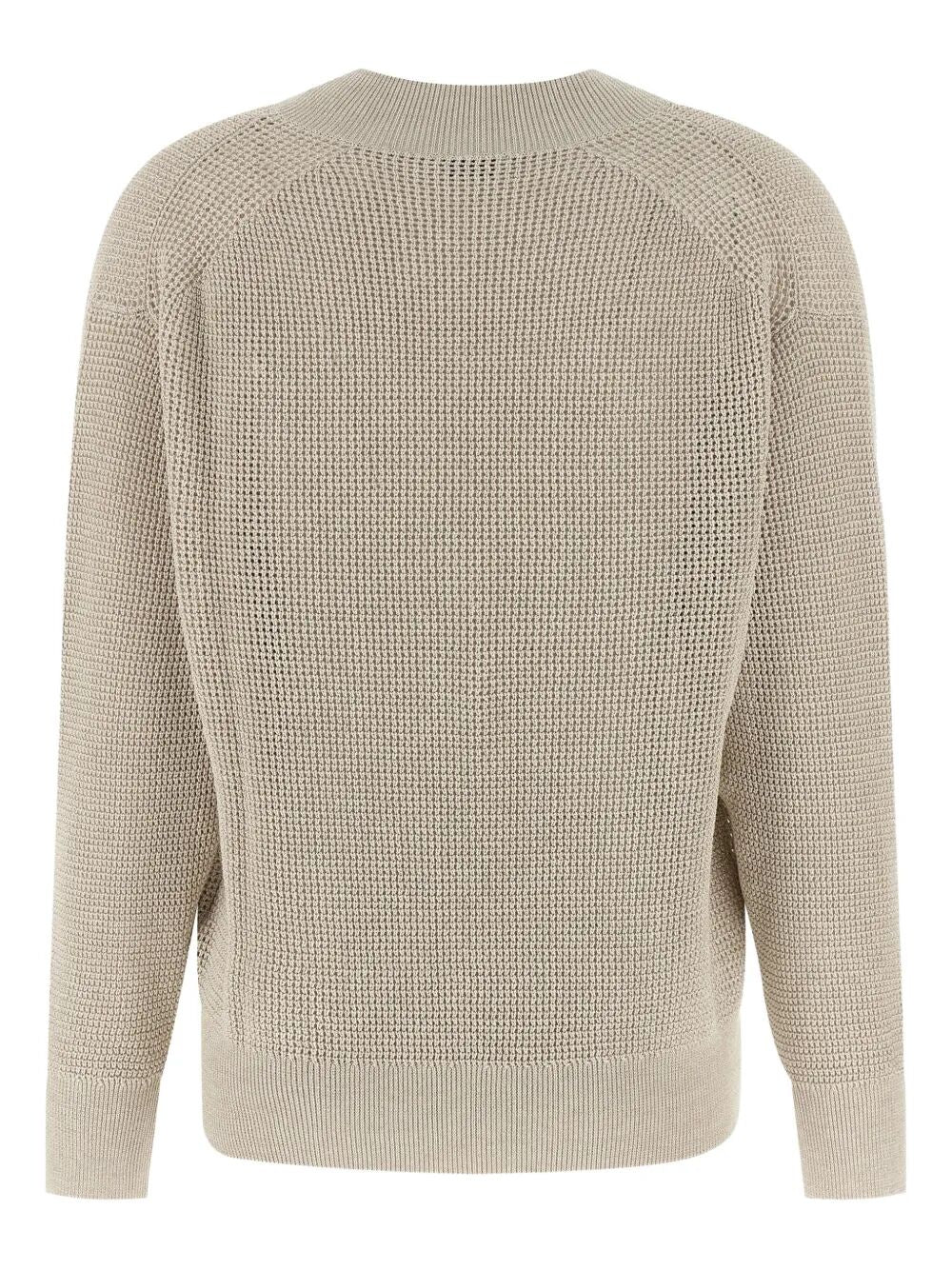Brunello Cucinelli Women Openwork V-Neck Sweater - Image 2