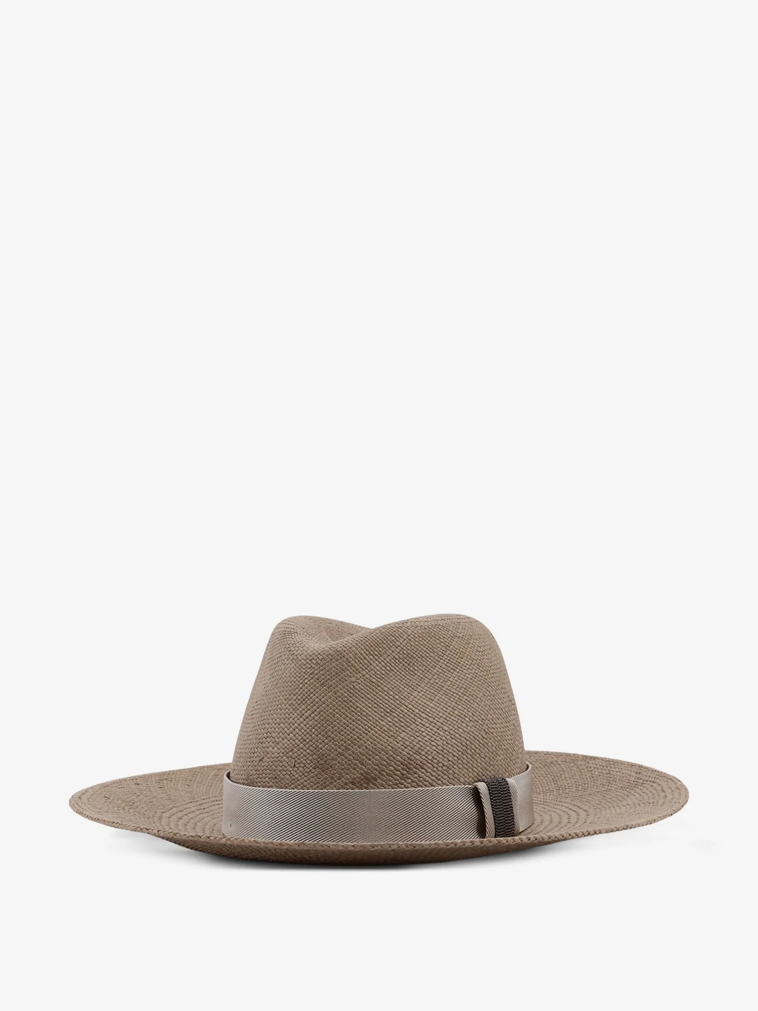 Brunello Cucinelli Women Raffia Fedora Hat With Monili Detail - Image 3