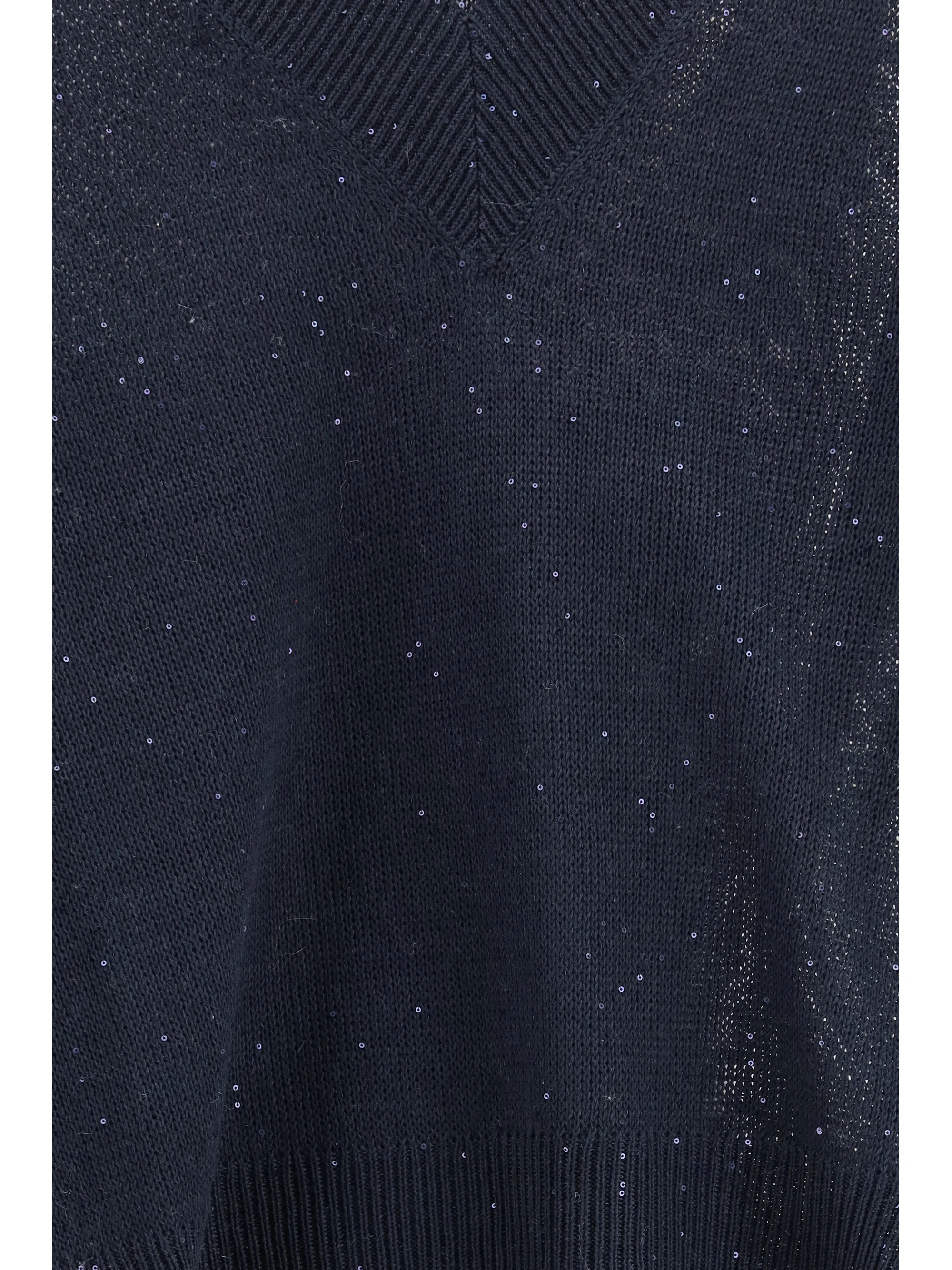 Brunello Cucinelli Women Sparkling Linen Sweater - Image 3