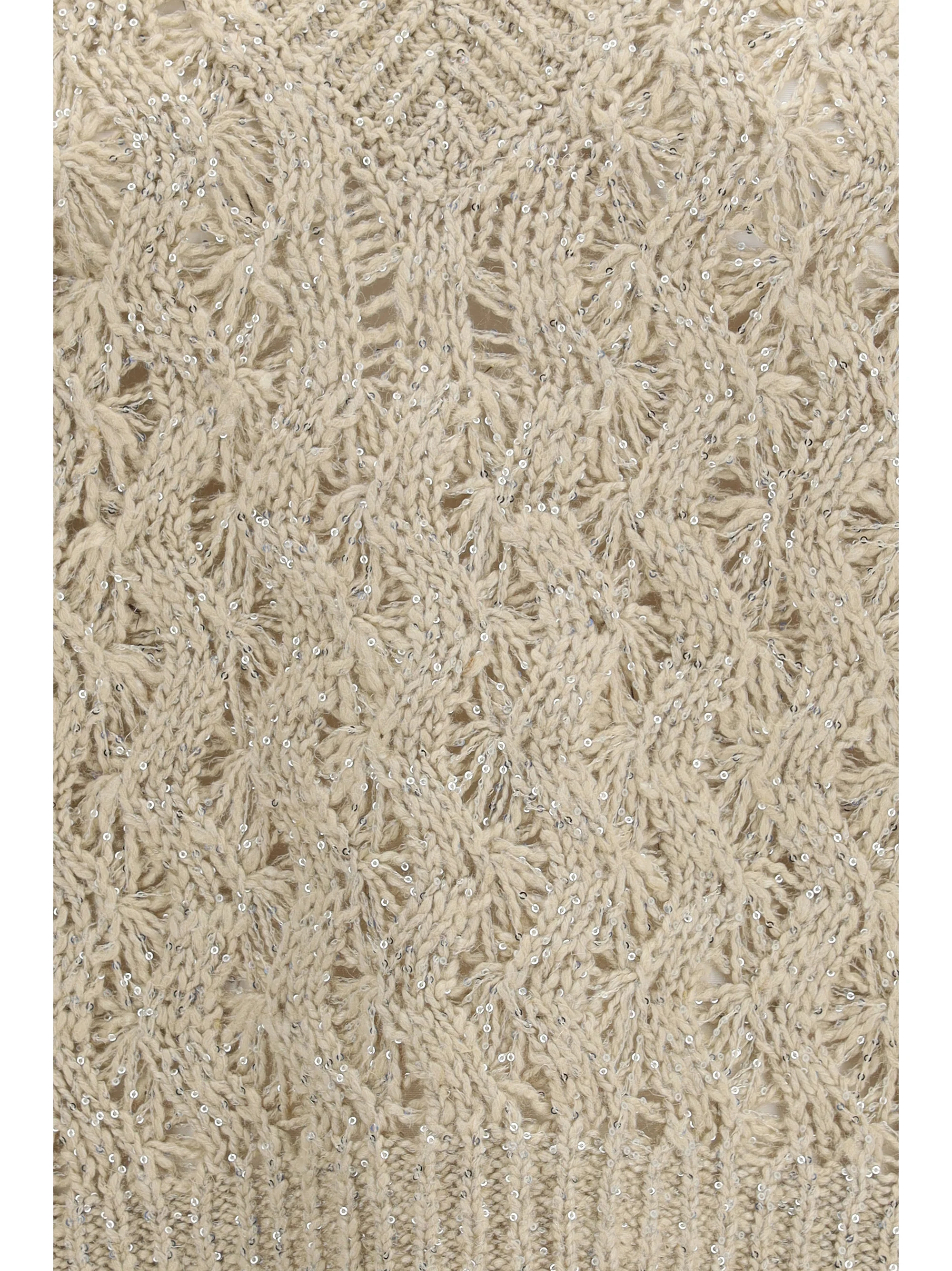 Brunello Cucinelli Women Silk Blend Sequined Vest - Image 3