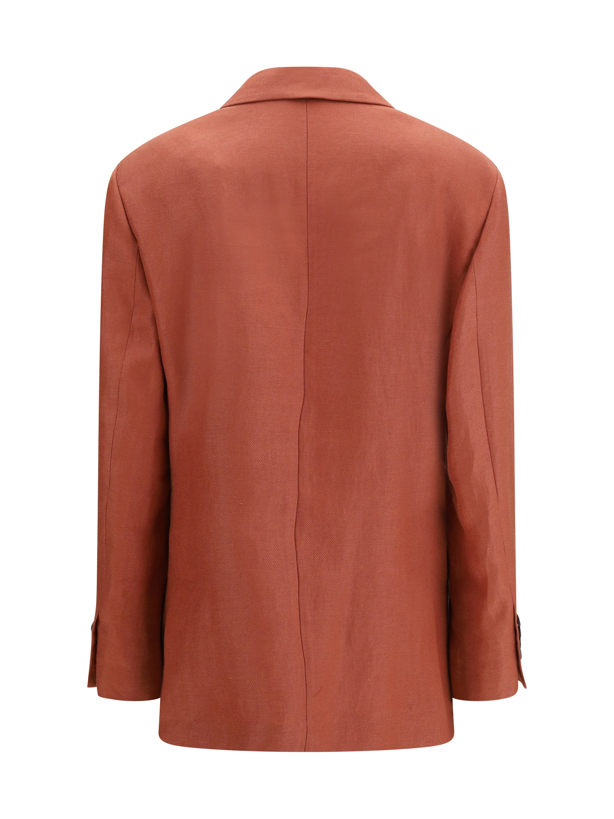 Brunello Cucinelli Women Single-Breasted Linen Blazer - Image 2