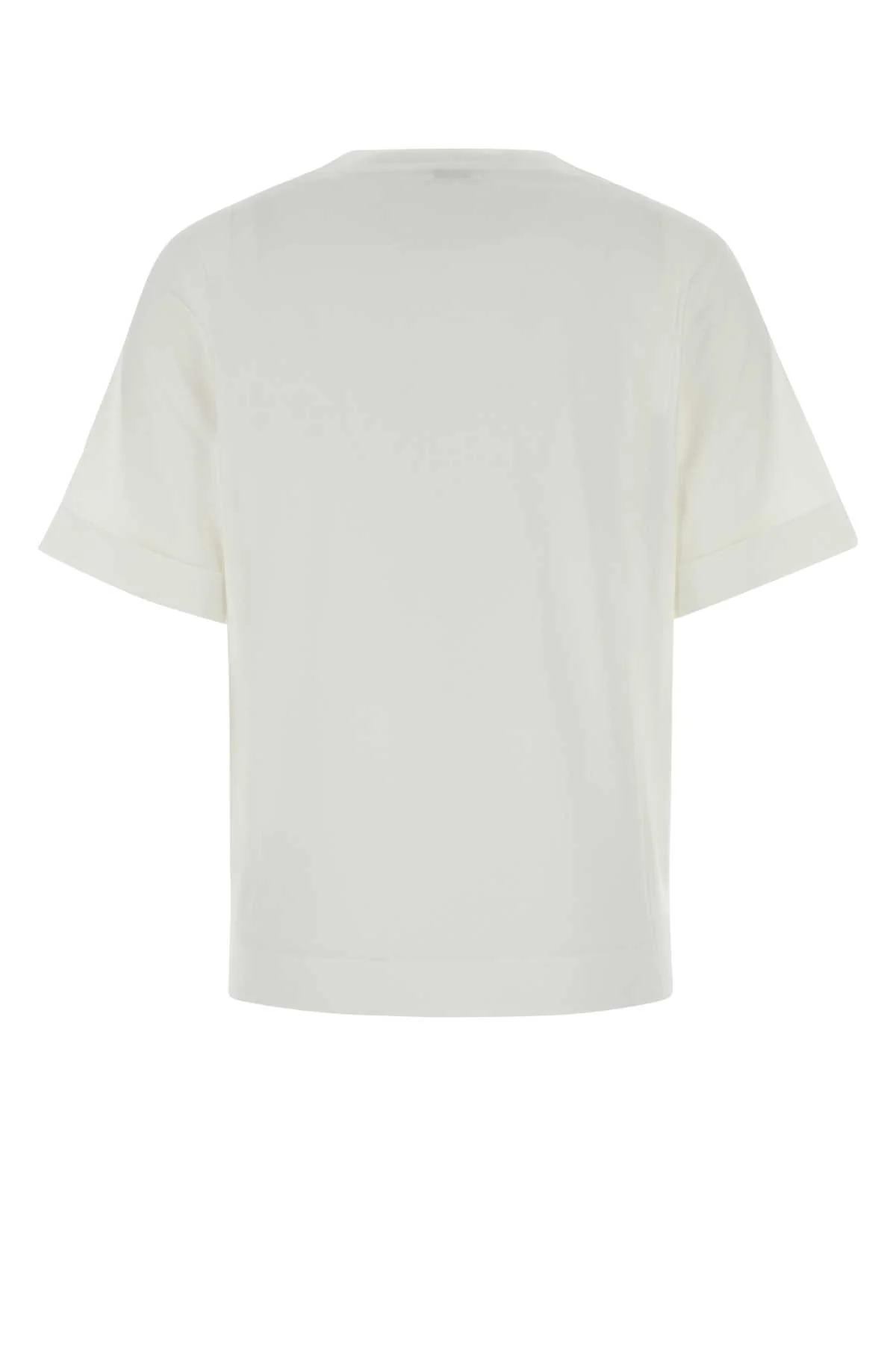 Brunello Cucinelli Women White Cotton T-Shirt - Image 2
