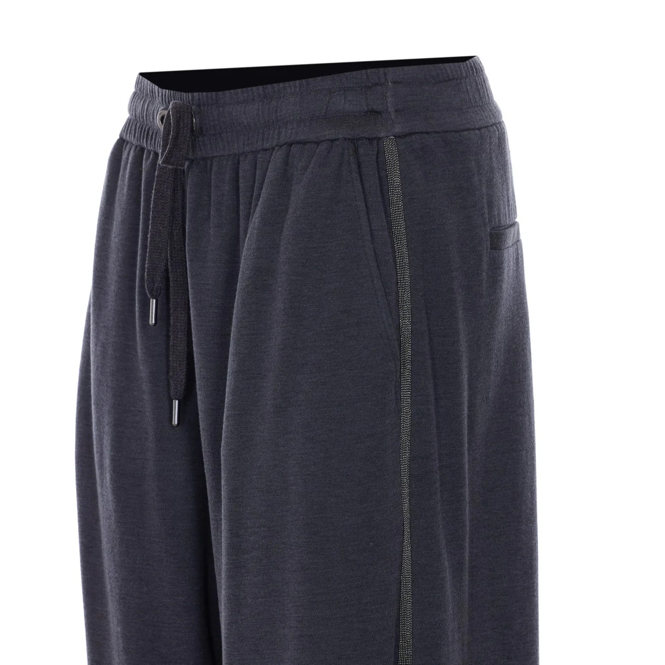 Brunello Cucinelli Women Wide Pants With Precious Stripe - Image 2