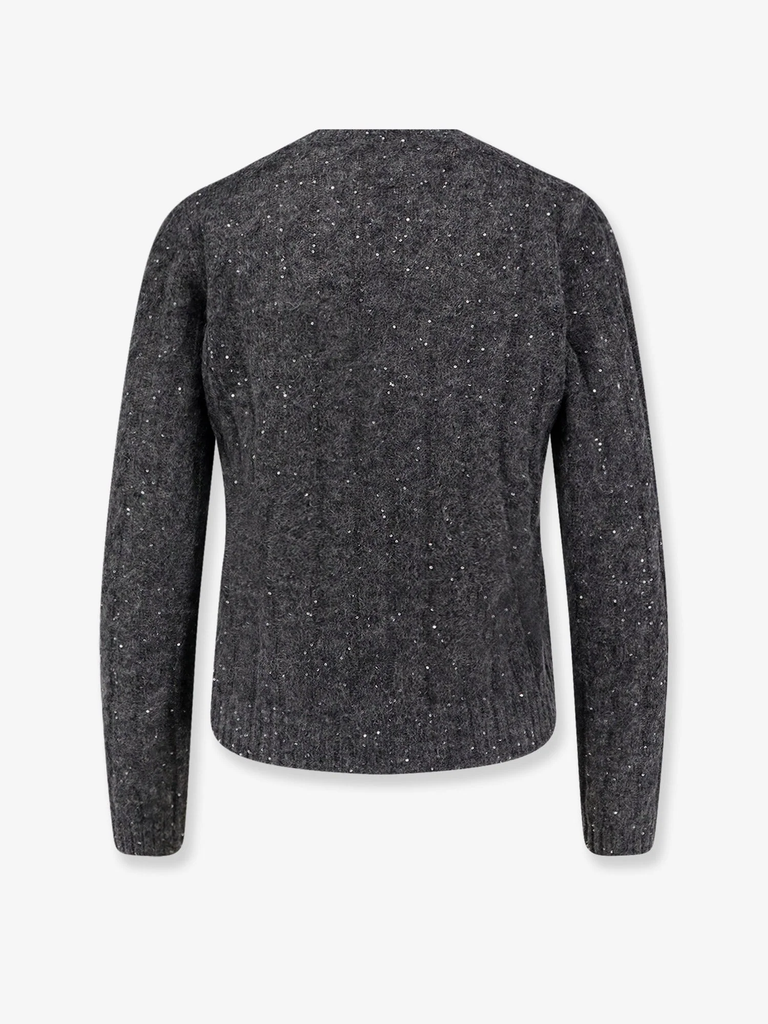 Brunello Cucinelli Women Wool Blend Sweater With All-Over Sequins - Image 5