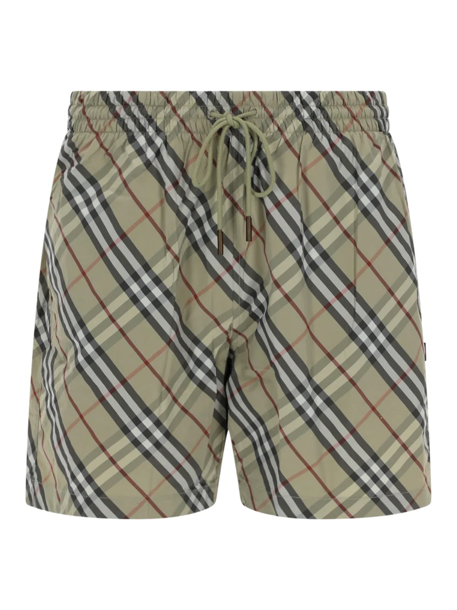 Burberry Men "Check" Swimsuit