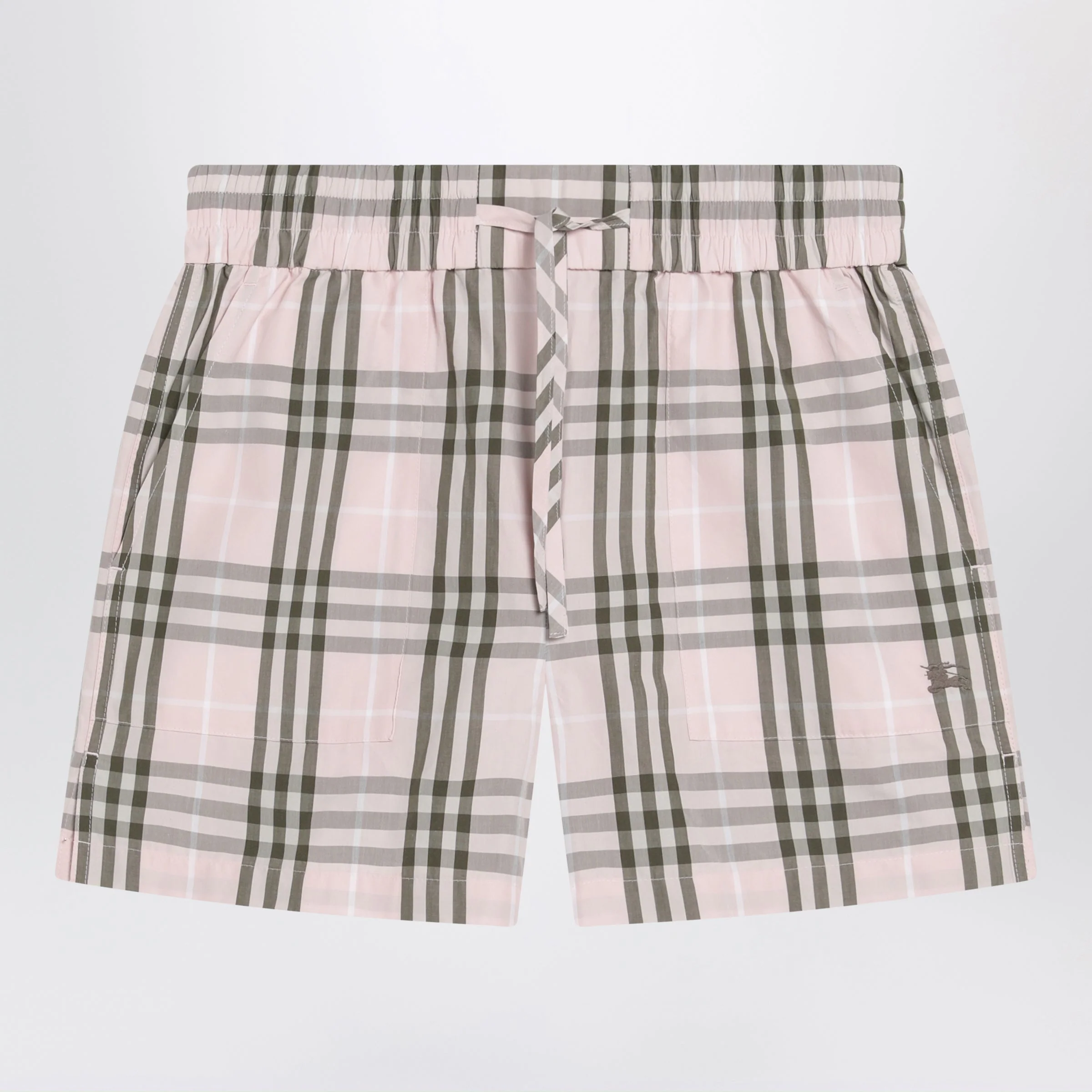 Burberry Pink Mallow Check Pattern Shorts Women