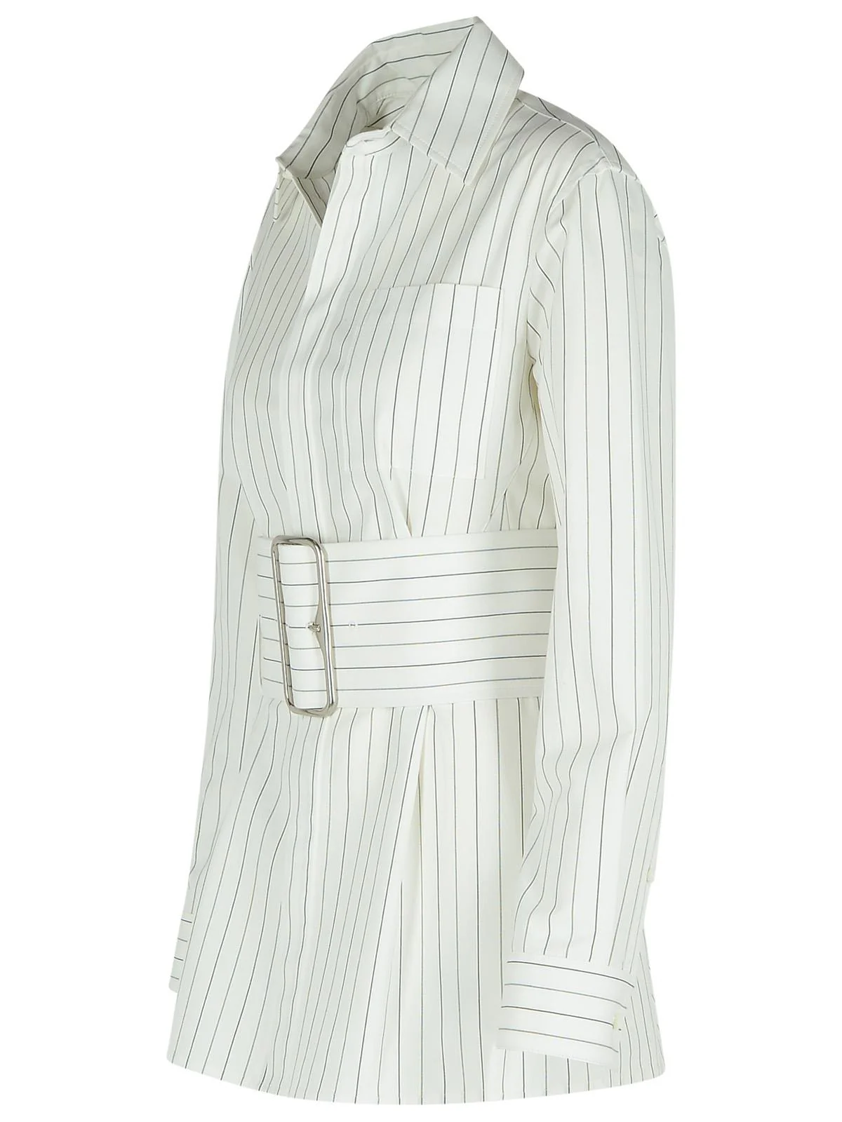 Burberry White Cotton Dress Women - Image 2