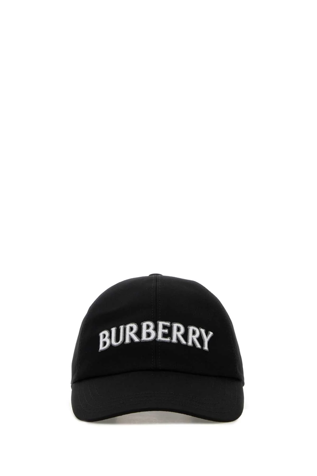 Burberry Women Black Gabardine Baseball Cap