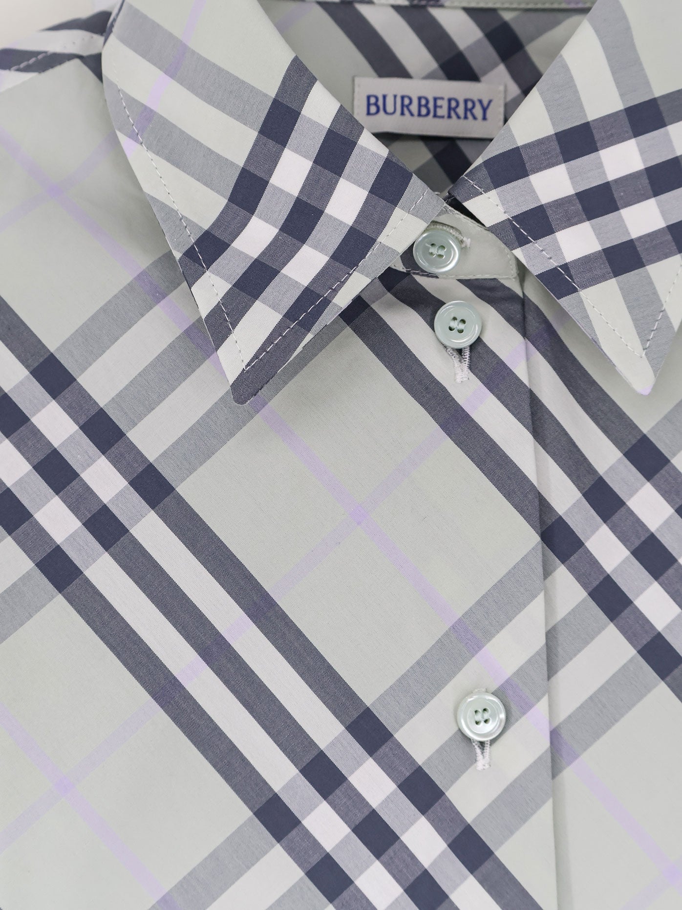 Burberry Women Emma Cotton Shirt With Check Pattern - Image 3