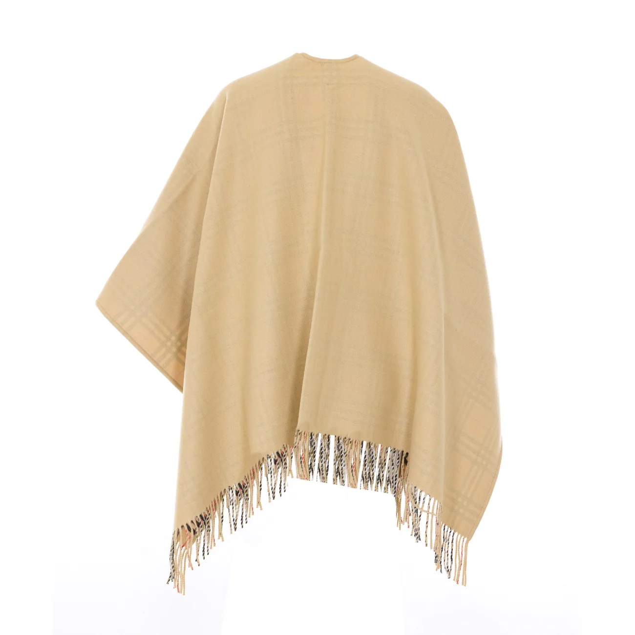 Burberry Women Reversible Check Wool Cape - Image 3
