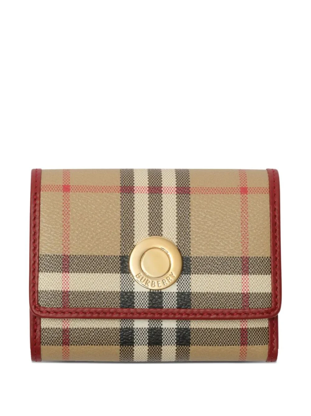 Burberry Women Small Check Folding Wallet