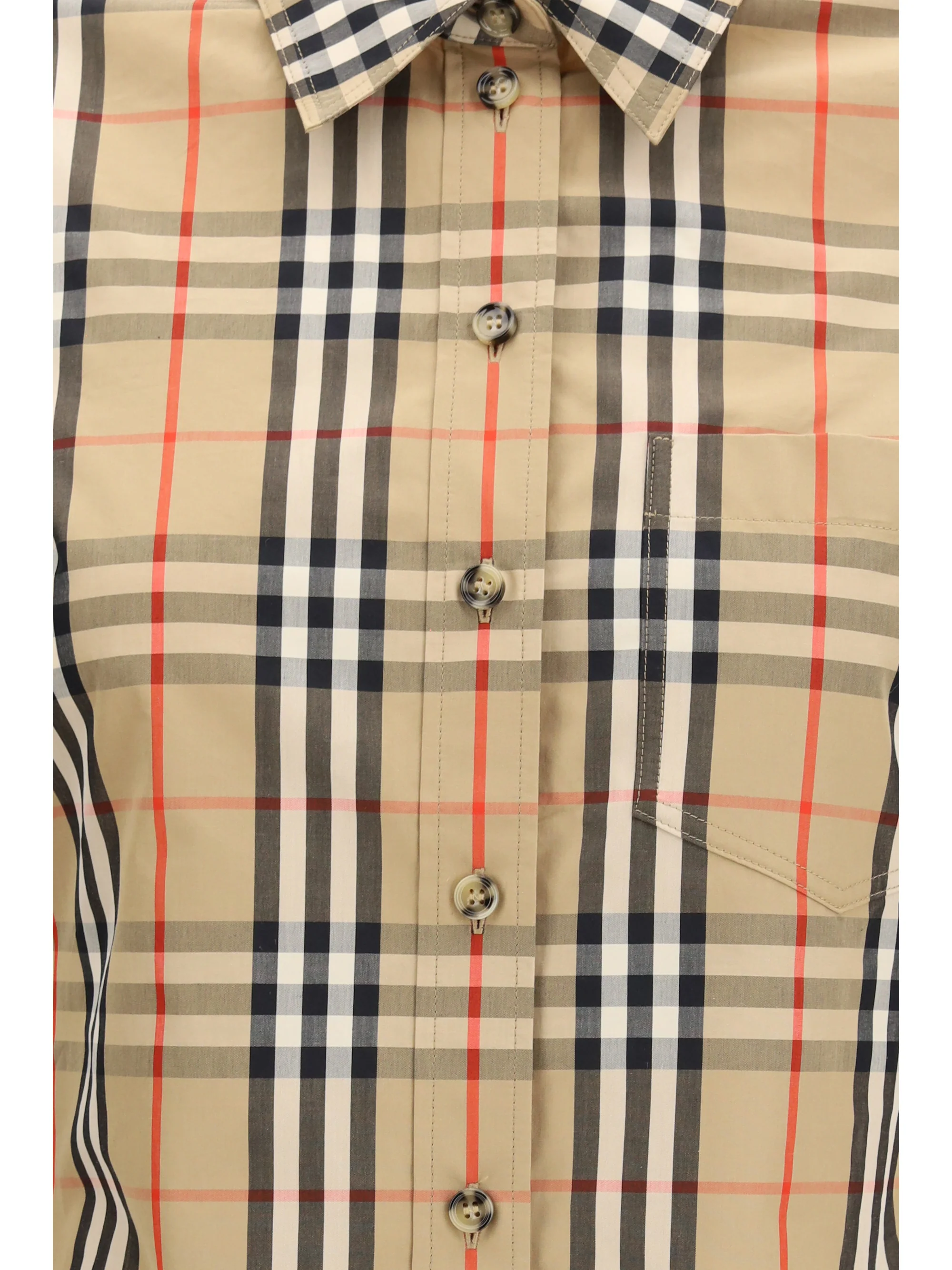 Burberry Women Stretch Cotton Check Shirt - Image 3