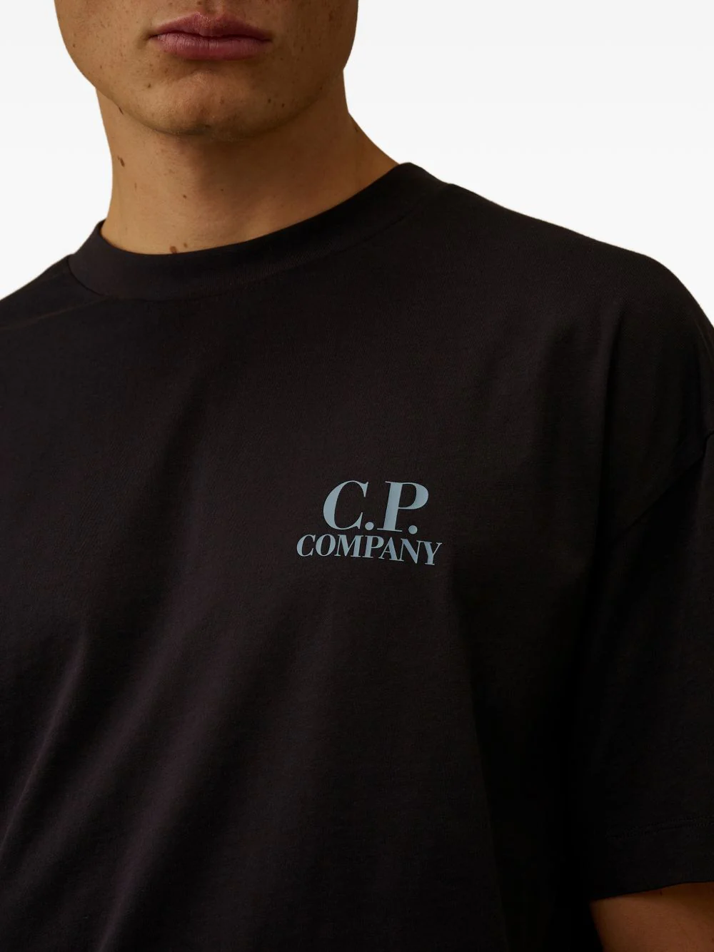 C.P. Company Men Logo Cotton T-Shirt - Image 4