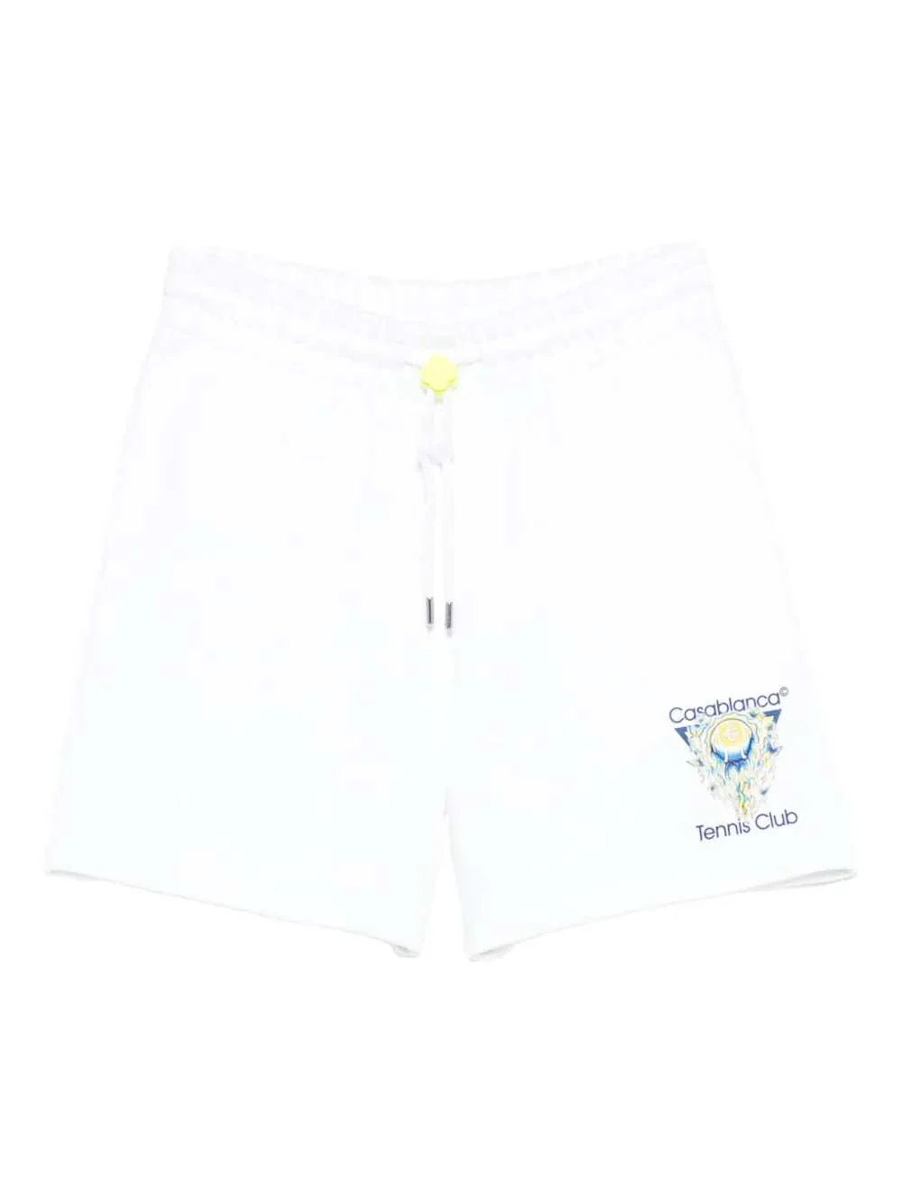 Casablanca Men Men`S White Cotton Loopback Shorts