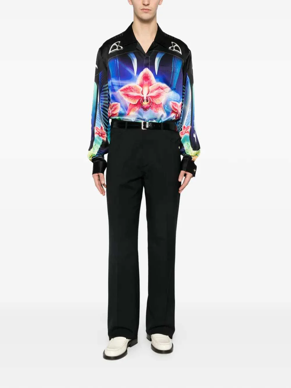 Casablanca Men Orchid Racer Shirt - Image 2