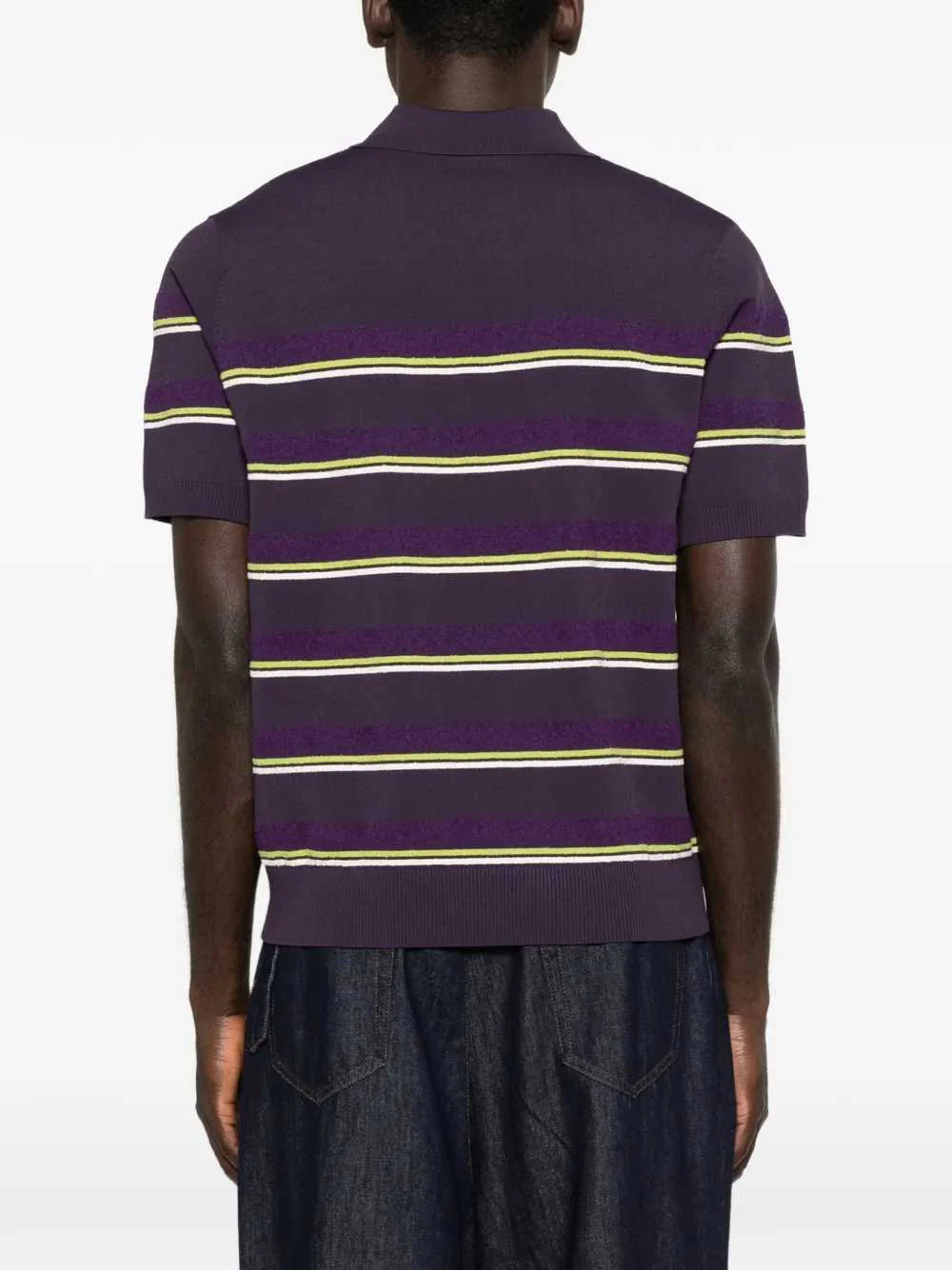 Casablanca Men Striped Polo - Image 4