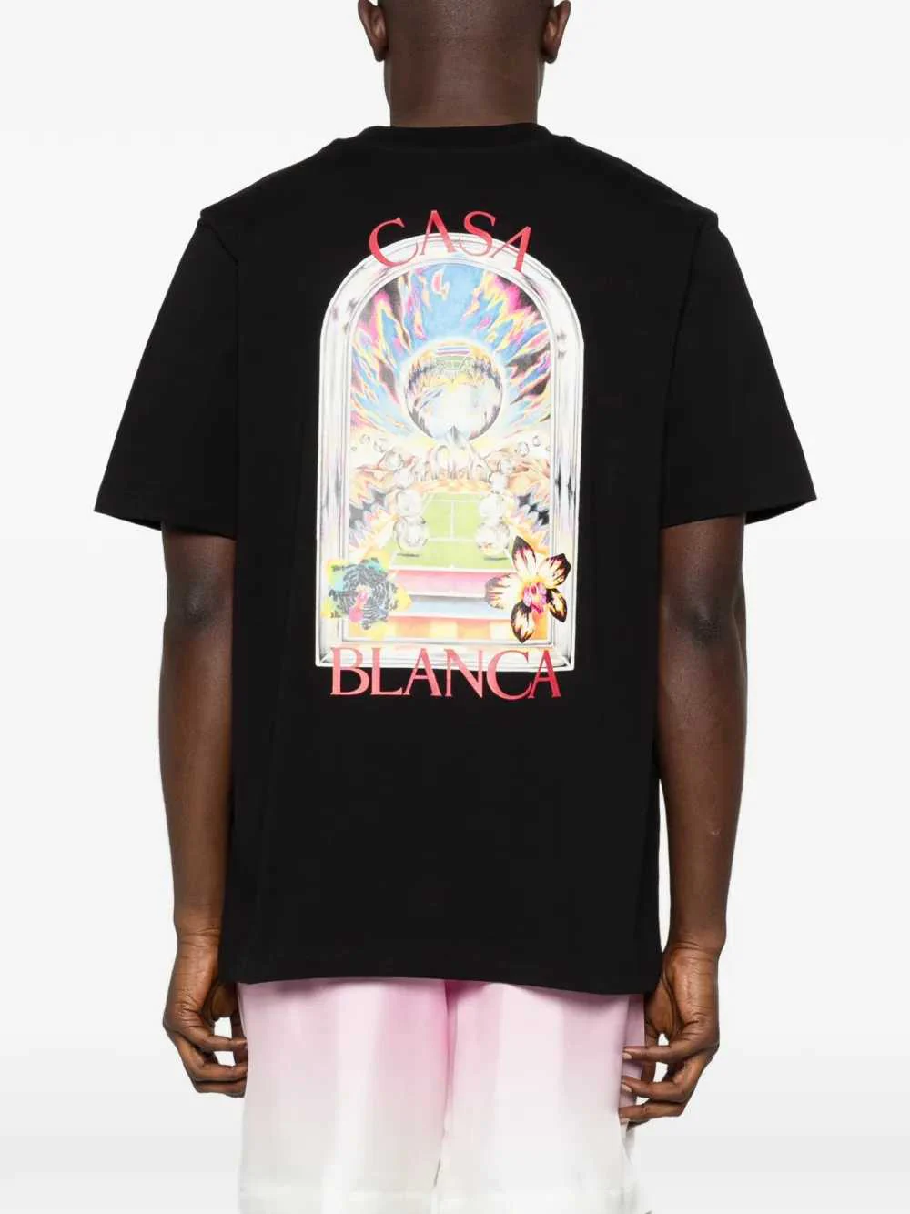 Casablanca Men Tennis Landscape T-Shirt With Graphic Print - Image 4