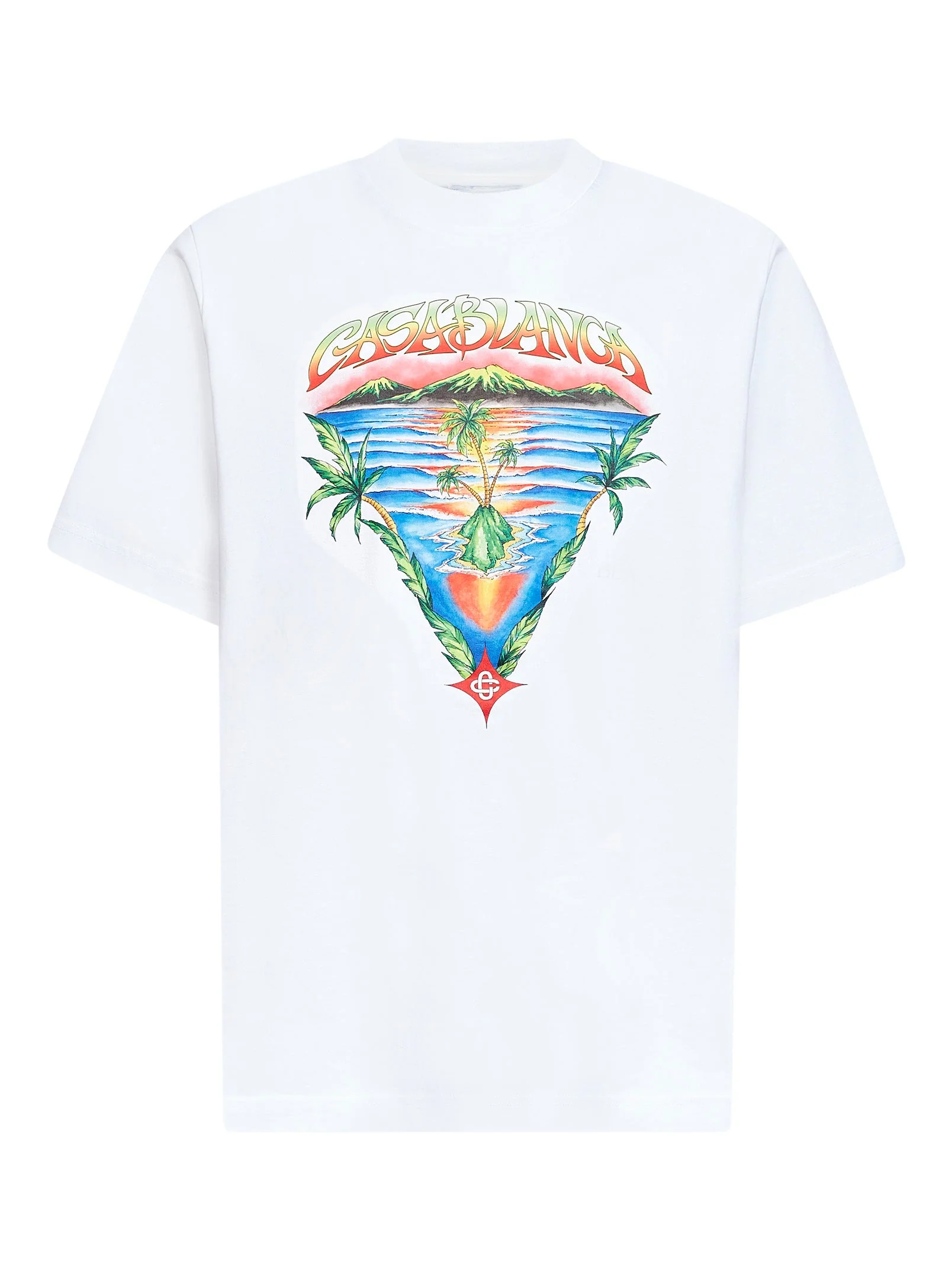 Casablanca Men White Innocence Triangle T-Shirt