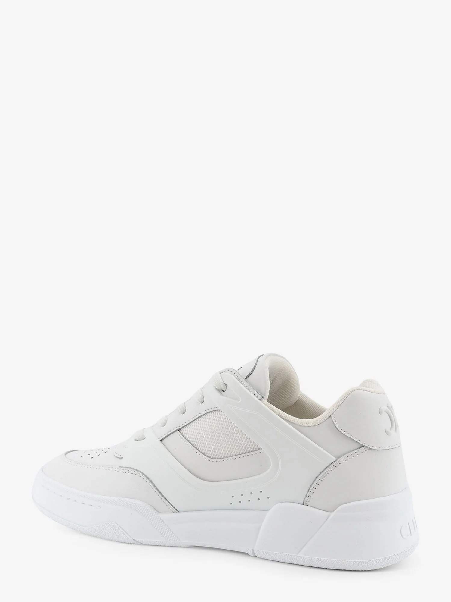 Celine Men Ct-09 Leather Sneakers With Mesh Inserts - Image 3