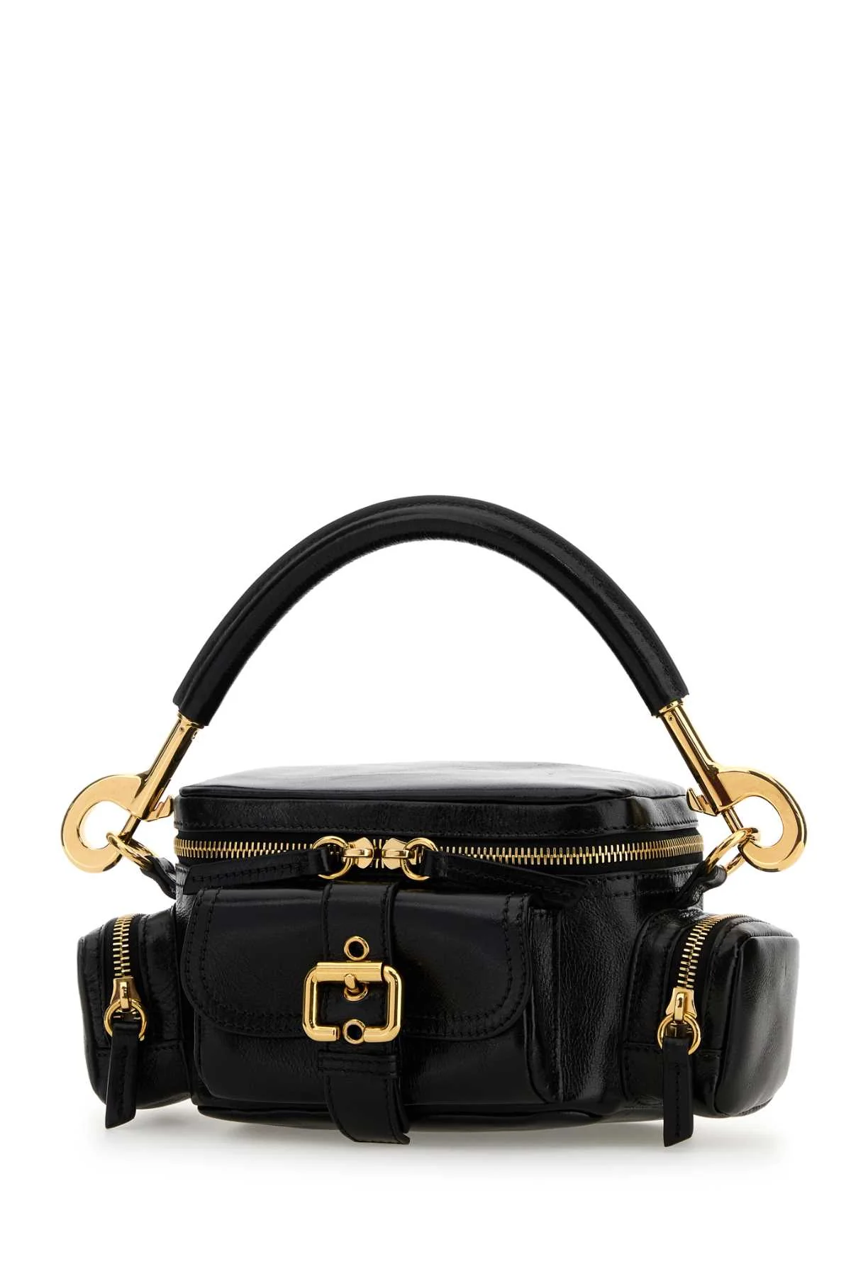 Chloe Women Black Leather Small Camera Bag Handbag - Image 2