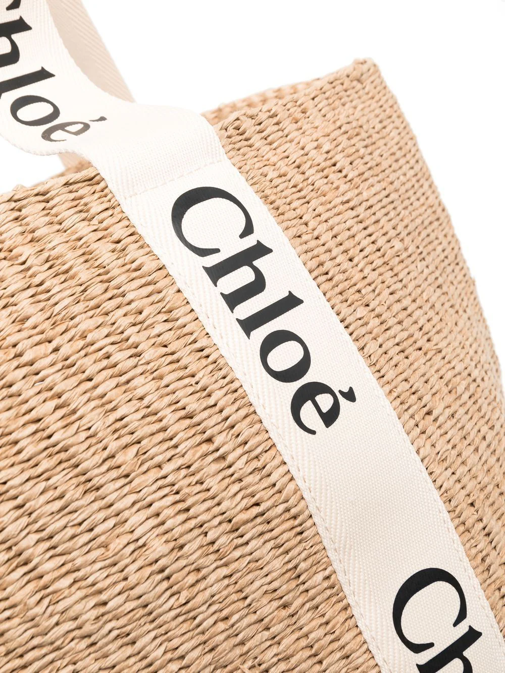Chloe Women Borsa Cesto Woody Grande - Image 3