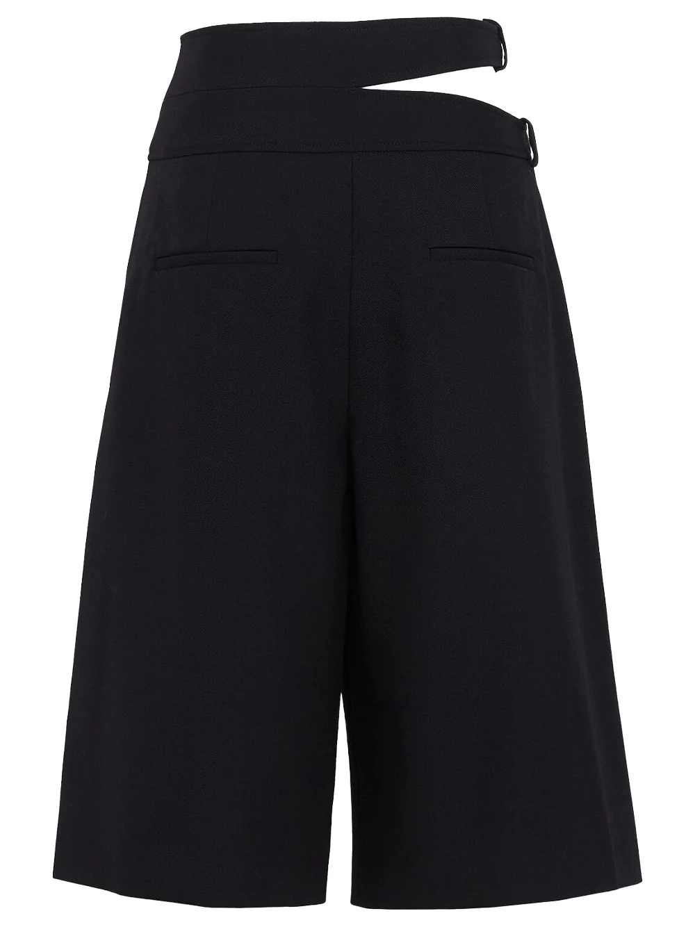 Chloe Women Double Belt Wool Bermudas - Image 2