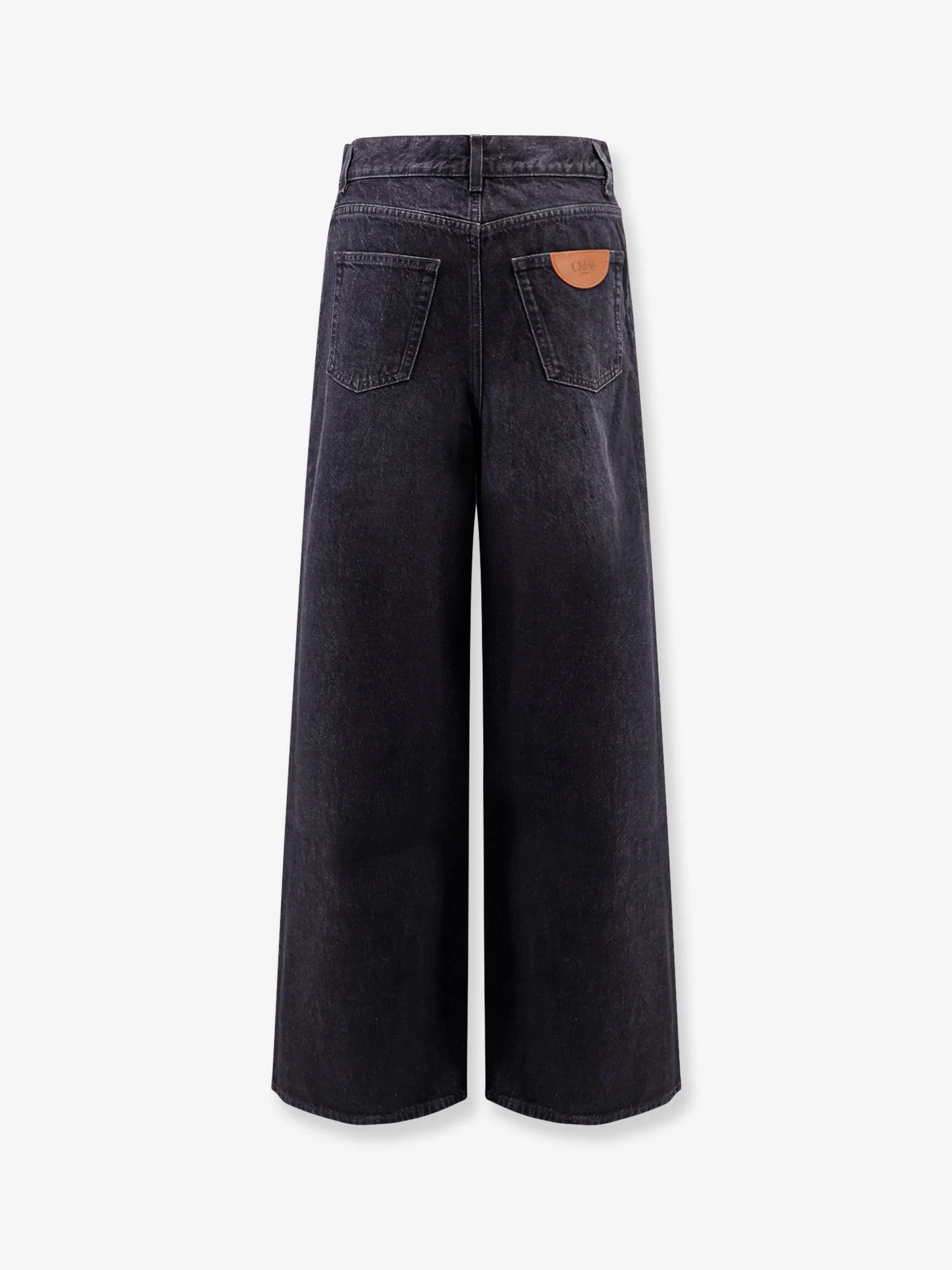 Chloe' Women Jeans With Iconic Leather Logo Tag - Image 2