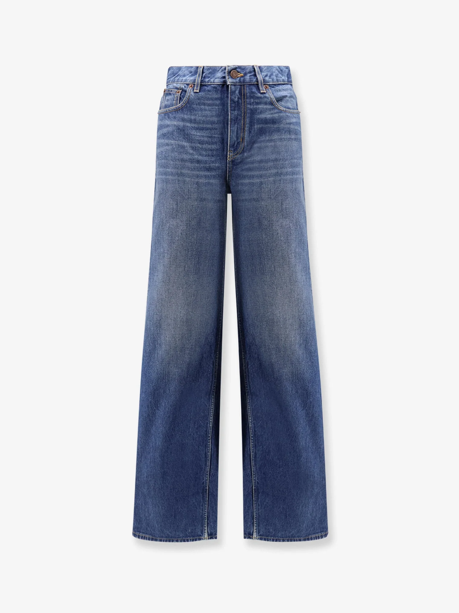 Chloe' Women Jeans With Leather Logo Tag