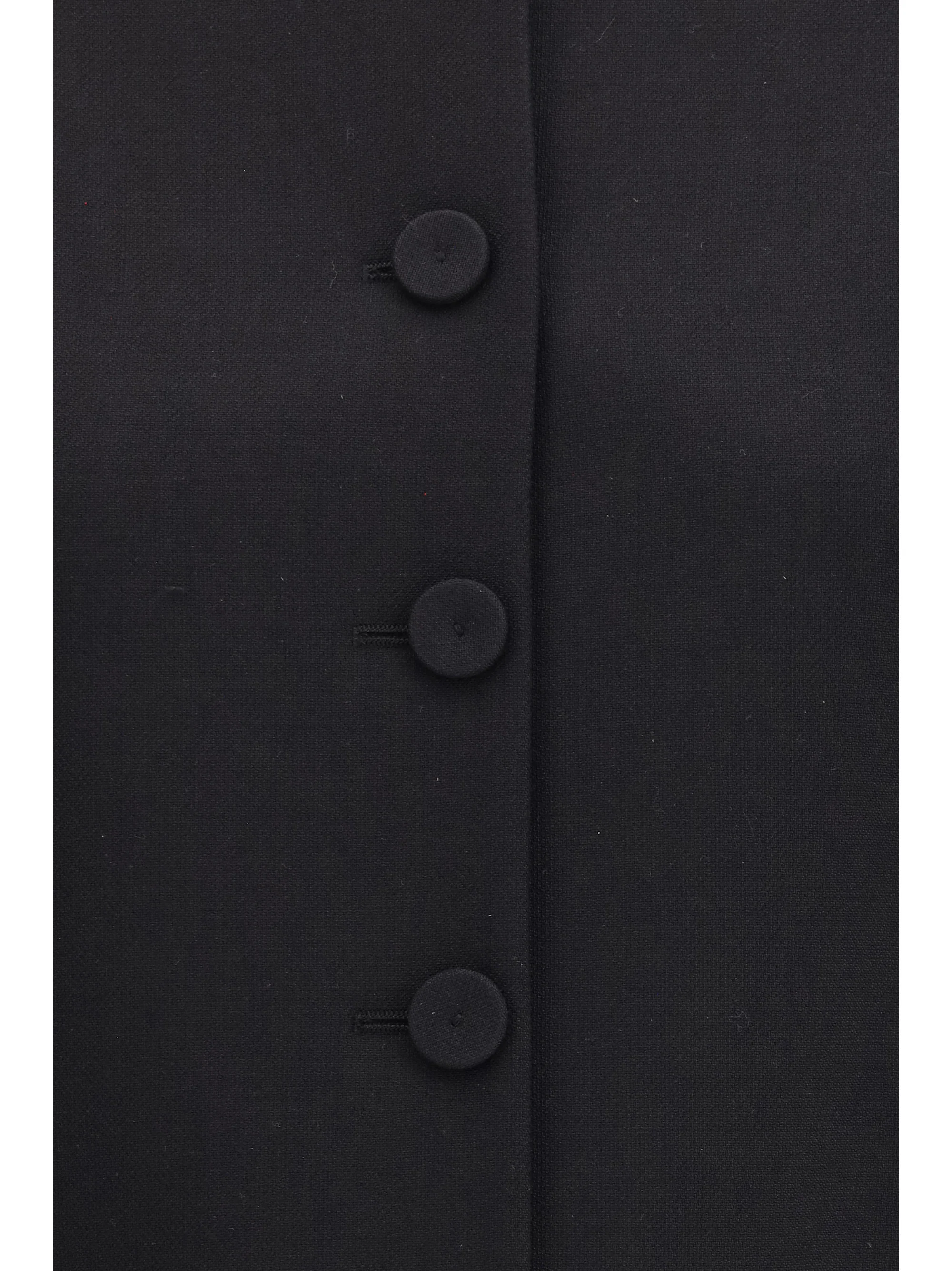Chloé Women Collarless Fitted Jacket In Wool Crêpe - Image 3