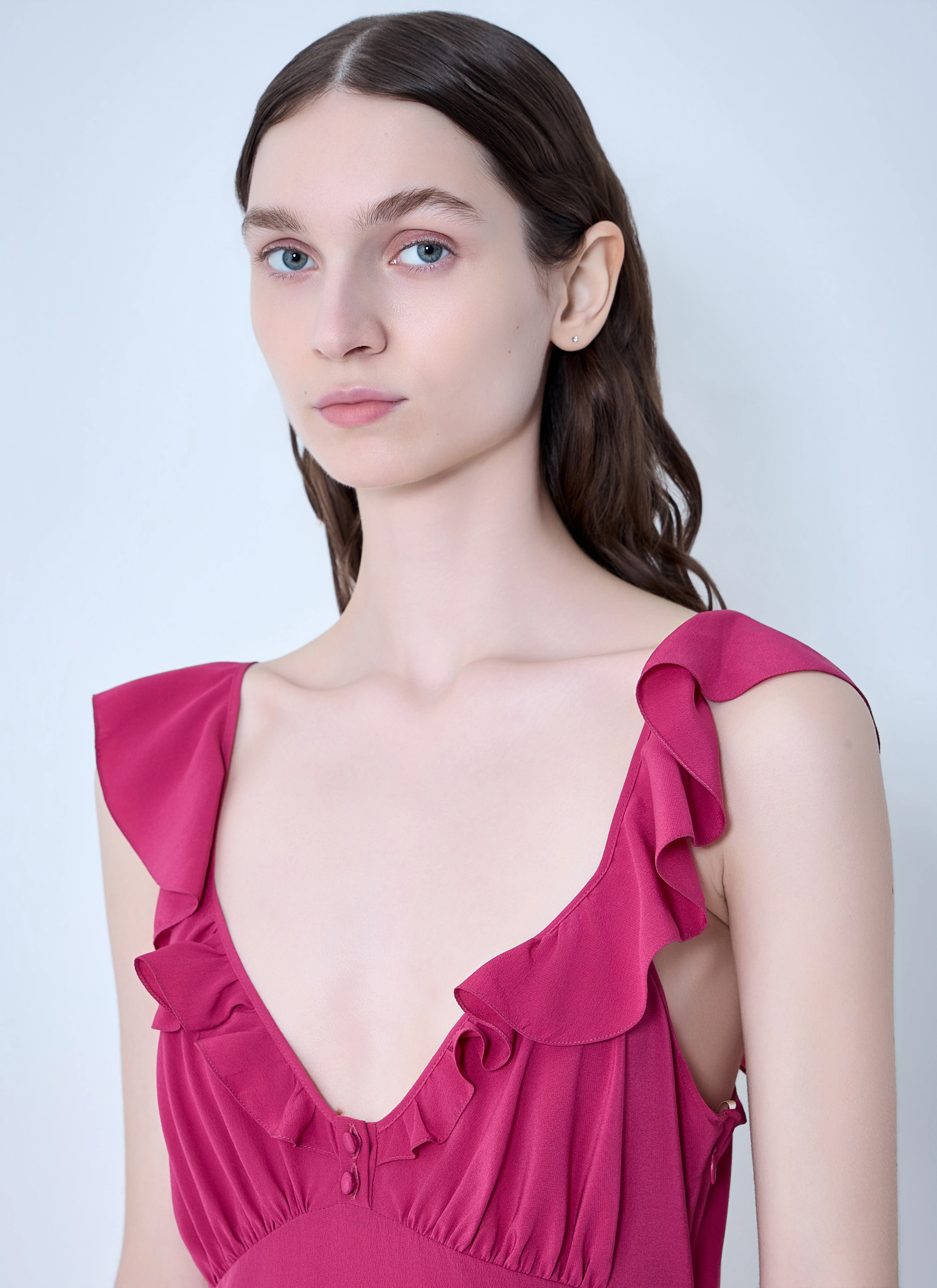 Chloé Women Ruffled Silk Dress - Image 5
