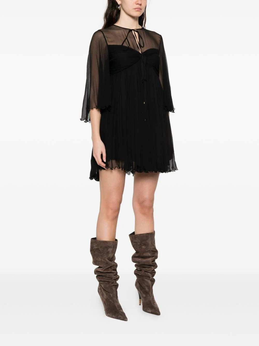 Chloé Women Silk Mini Dress - Image 5