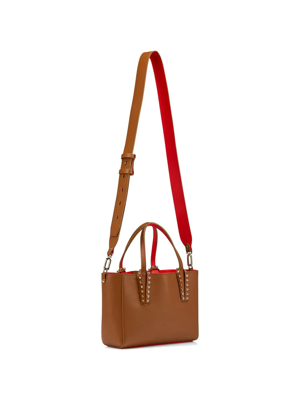 Christian Louboutin Women Cabata Mini Leather Tote Bag - Image 4