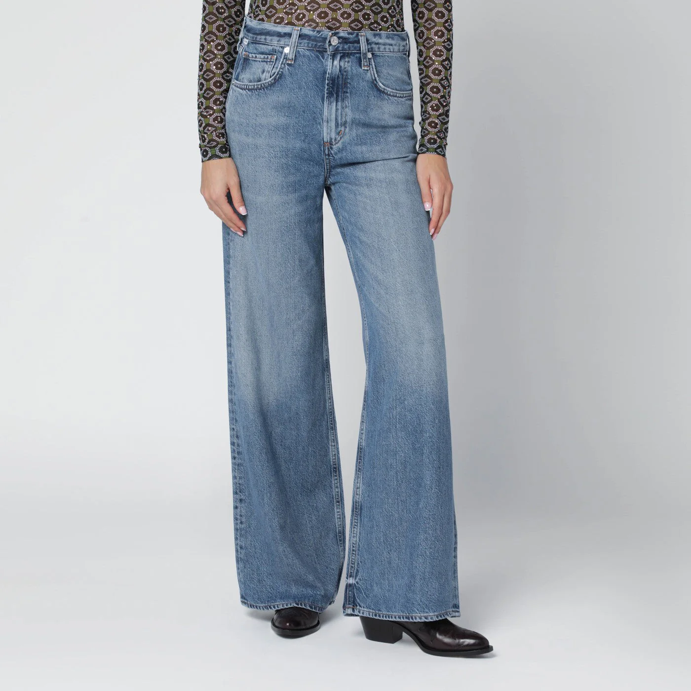 Citizens Of Humanity Light Blue Jete Paloma Baggy Jeans Women