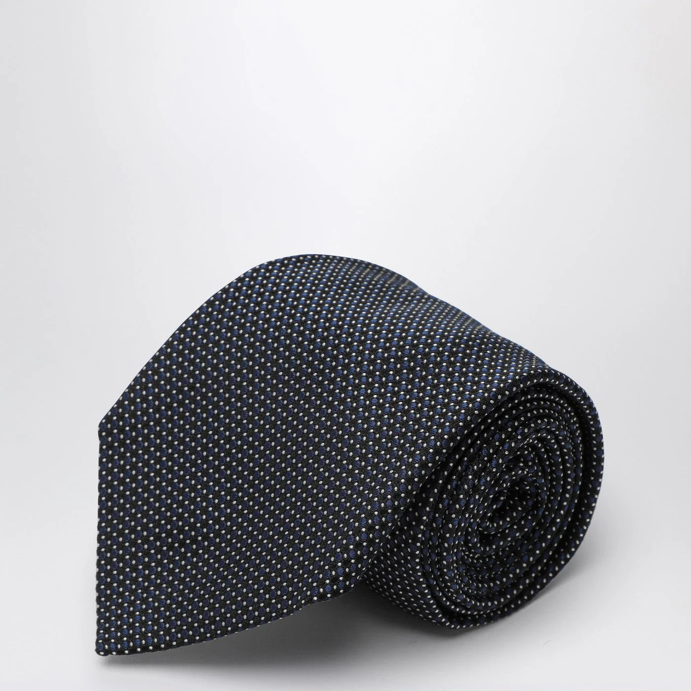 Destin Blue Polka Dot Silk Tie Men