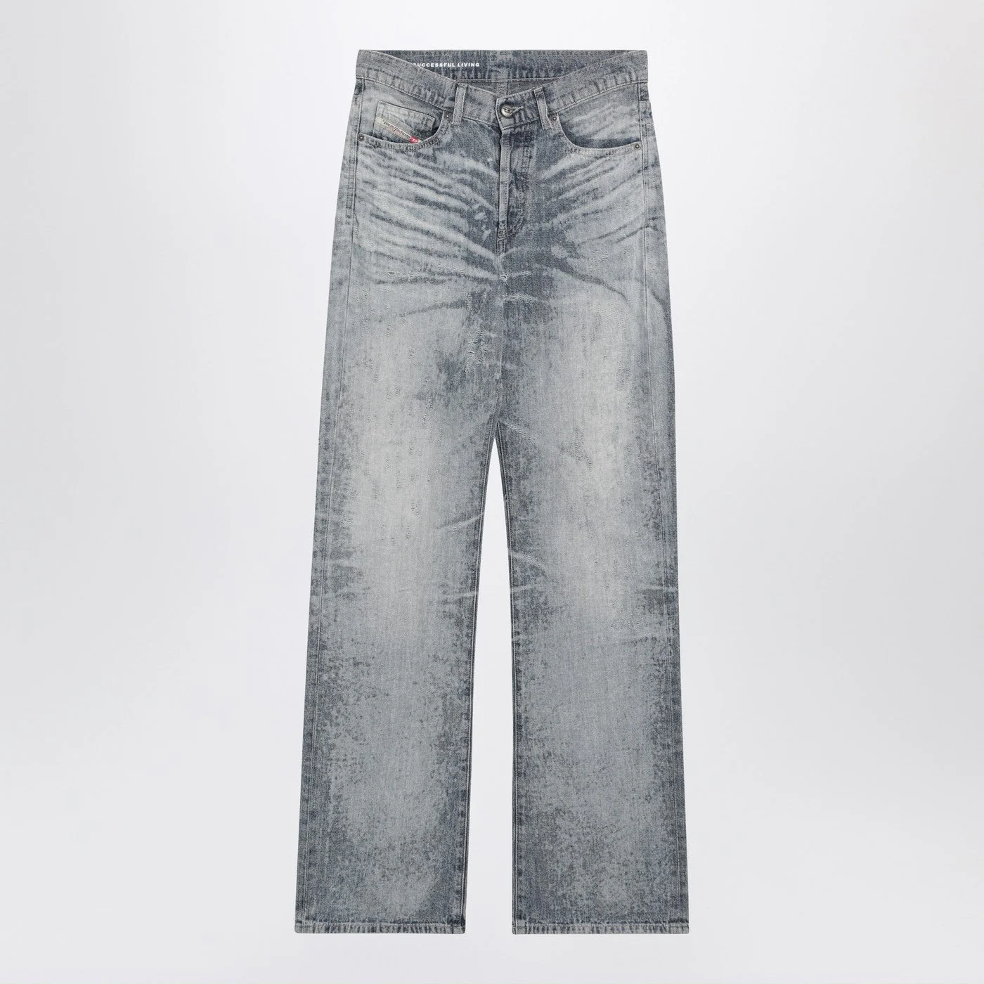 Diesel 1971 D-Sent Jeans In Light Blue Stonewashed Denim Women