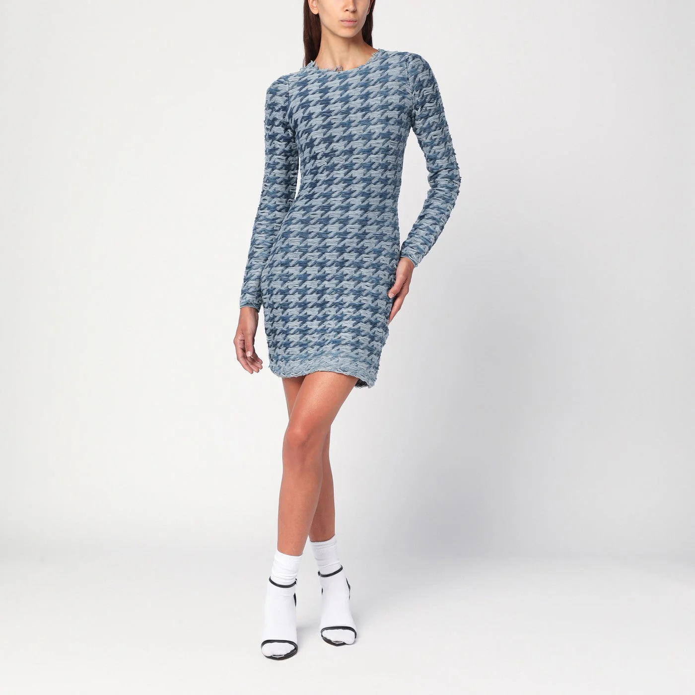 Diesel Blue/Light Grey Patterned Dress Women
