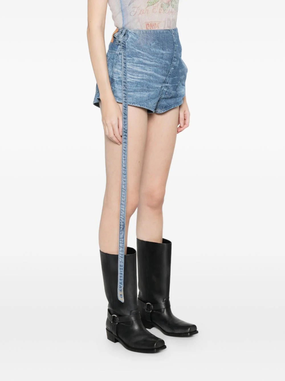 Diesel Women Denim Cotton Shorts - Image 5
