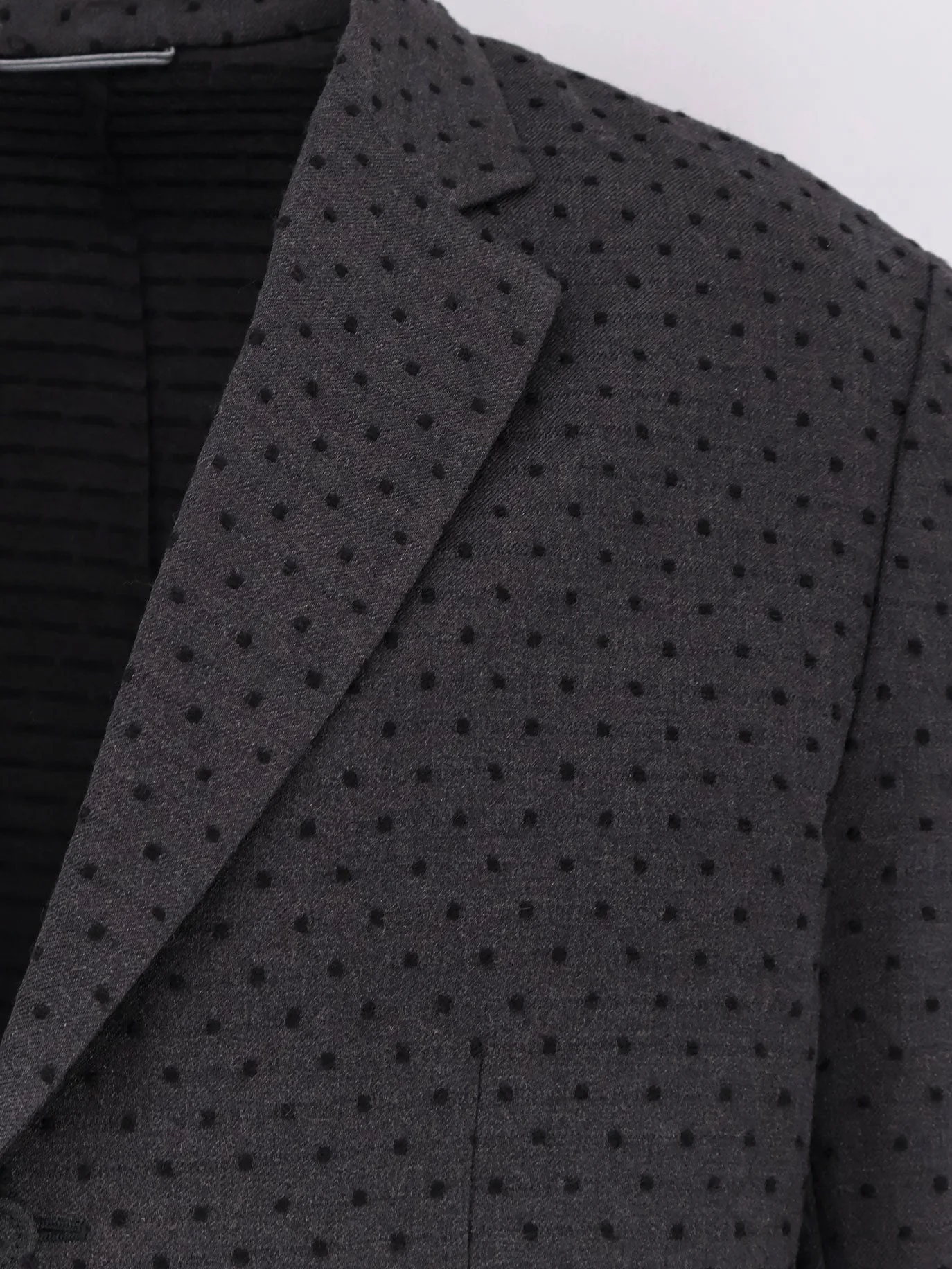Dior Men Polka-Dots Virgin Wool And Alpaca Jacquard Blazer - Image 3